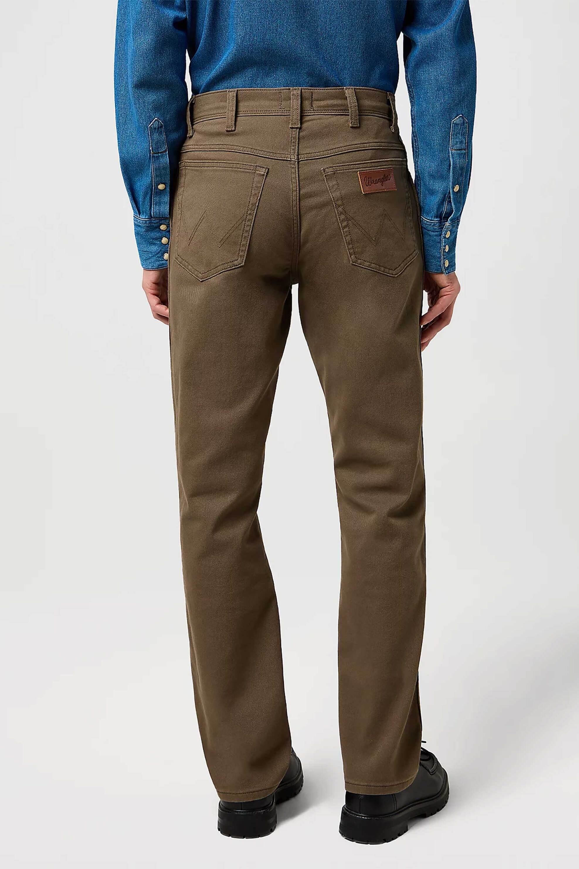 Wrangler® ανδρικό τζιν παντελόνι πεντάτσεπο "Texas Tarmac" Straight Fit - 112371644 Καφέ φωτογραφία