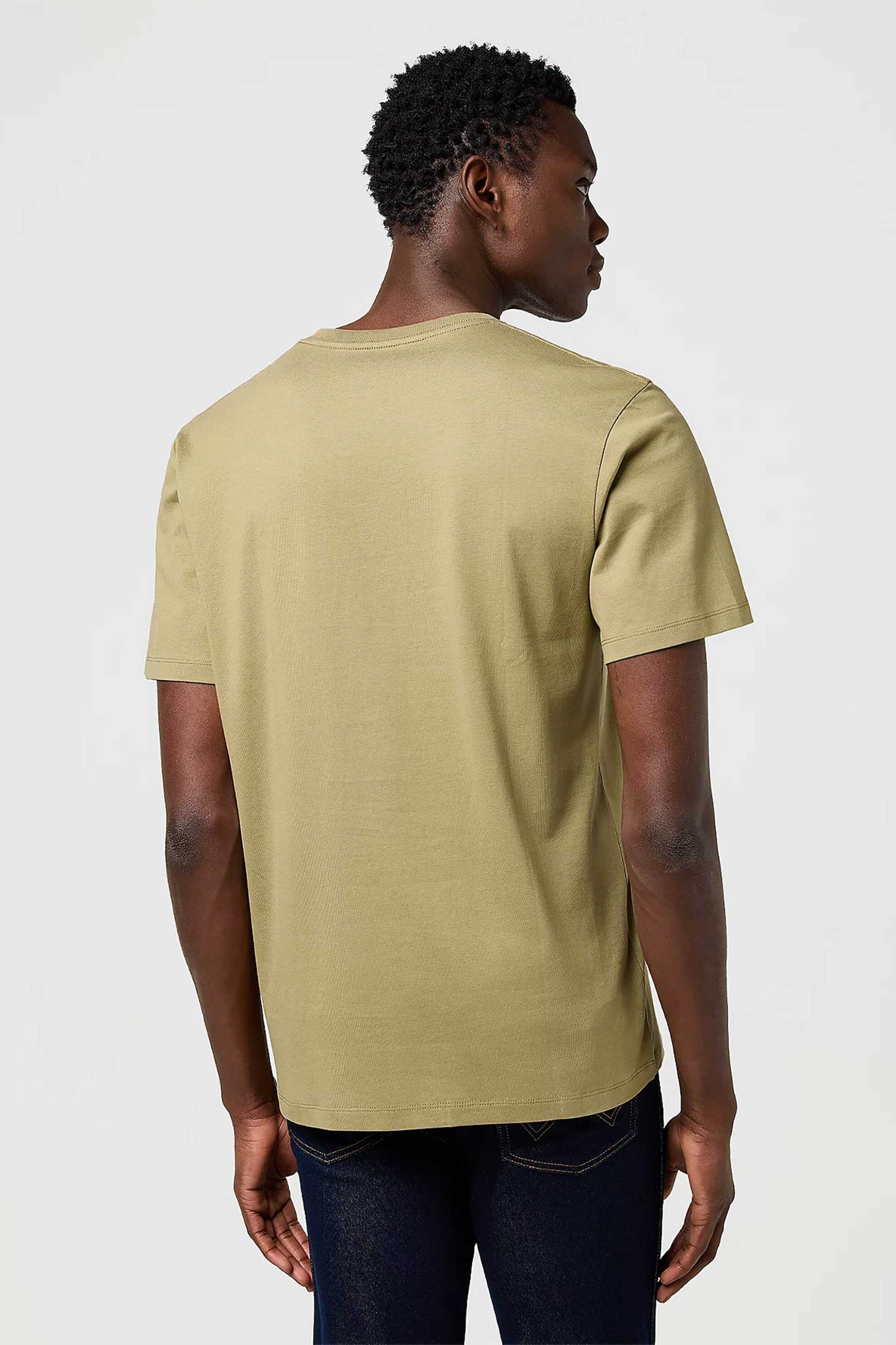 Wrangler® ανδρικό T-shirt με graphic print Regular Fit "Americana" - 112371474 Λαδί φωτογραφία