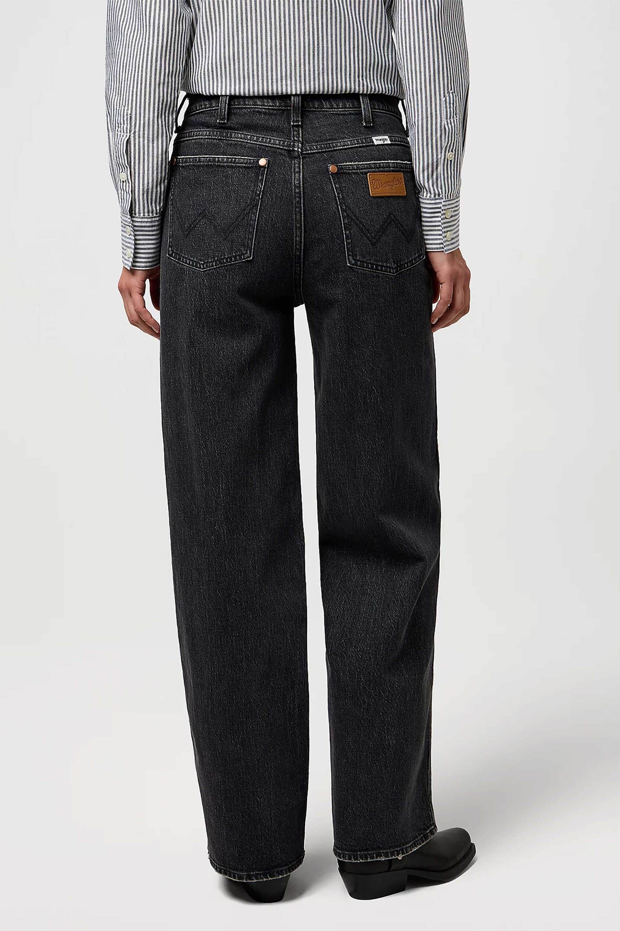 Wrangler® γυναικείο τζιν παντελόνι πεντάτσεπο Loose Straight Fit "90's" - 112371182 Μαύρο φωτογραφία