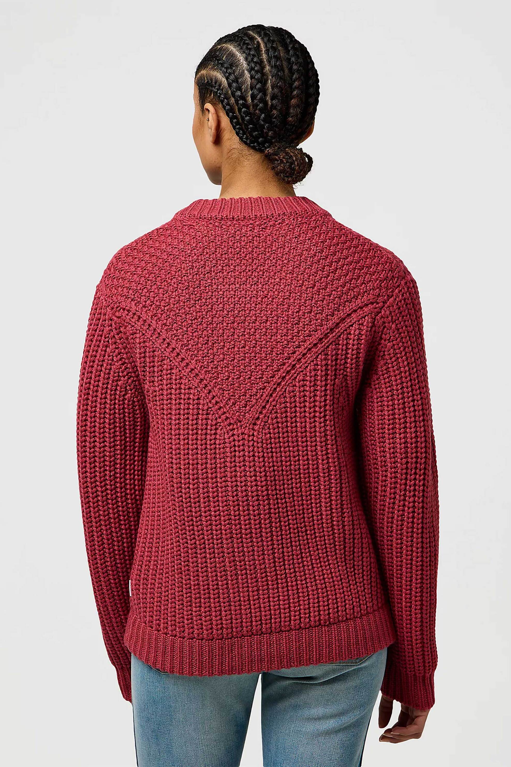 Wrangler® γυναικεία πλεκτή ζακέτα Regular Fit "Western" - 112370797 Κόκκινο φωτογραφία