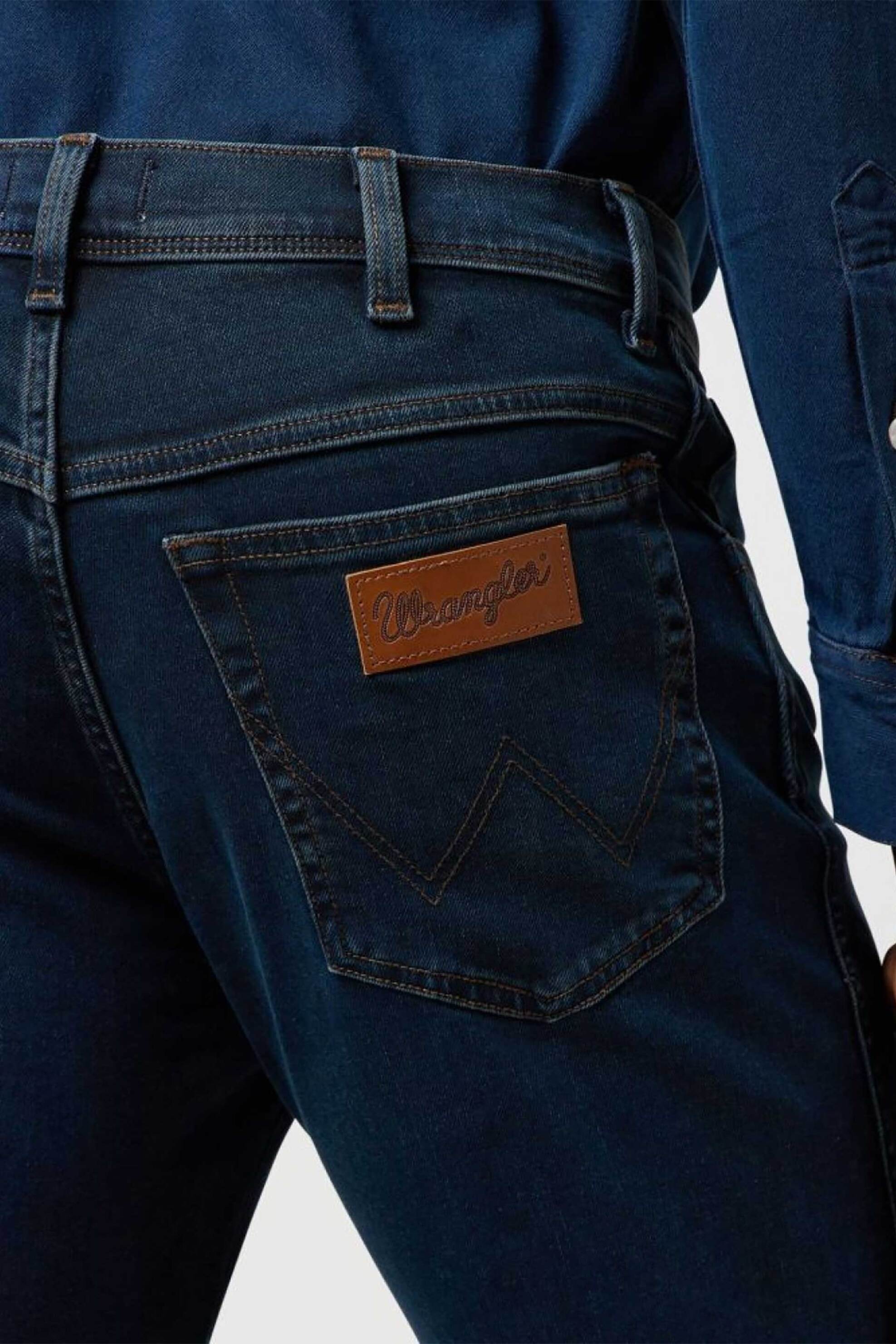 Wrangler Ανδρικό Τζιν Παντελόνι Πεντάτσεπο Regular Straight Fit Texas - 112370856 Denim Blue Σκούρο