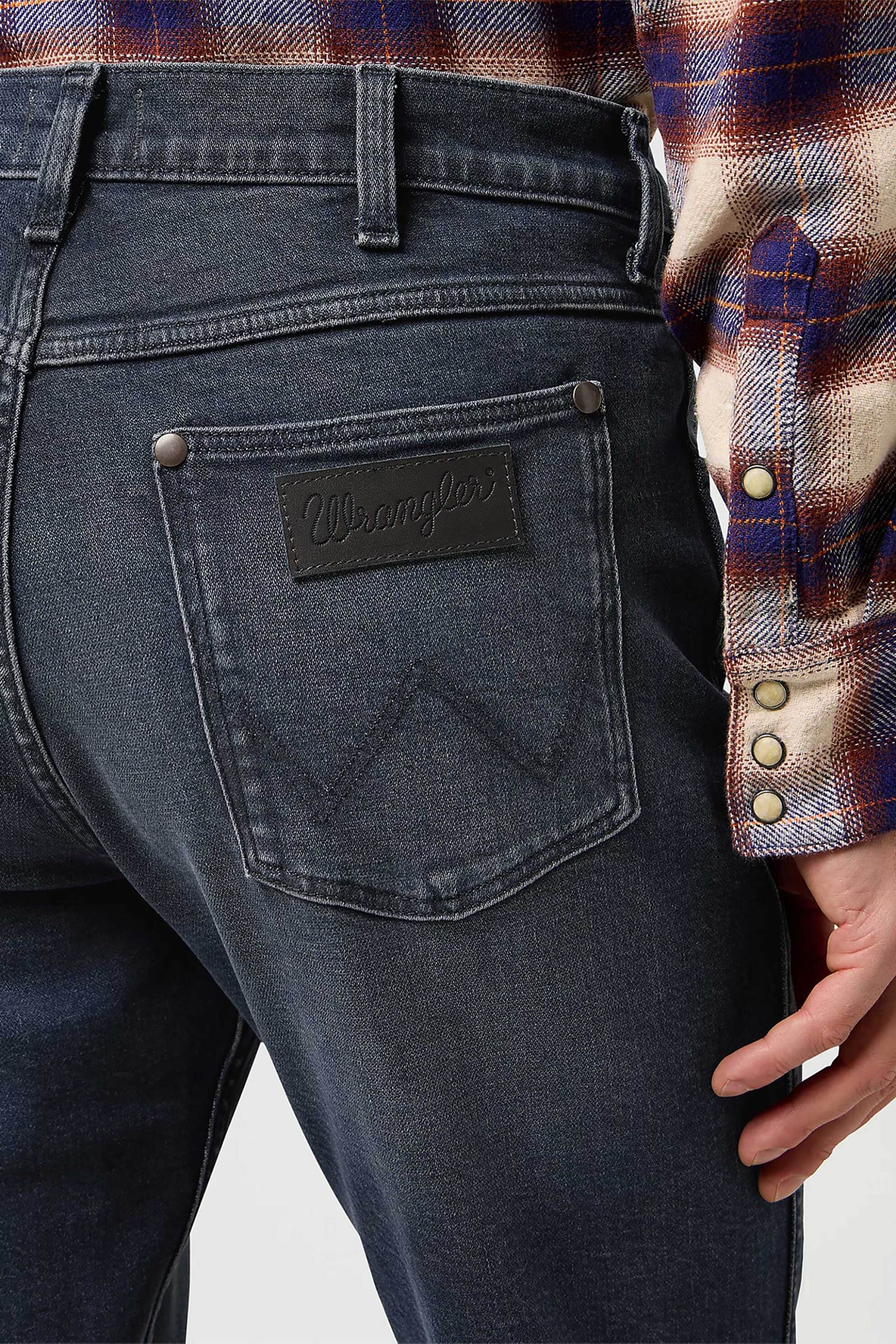 Wrangler® ανδρικό τζιν παντελόνι πεντάτσεπο Straight Fit "Greensboro" - 112370847 Denim Blue Σκούρο φωτογραφία