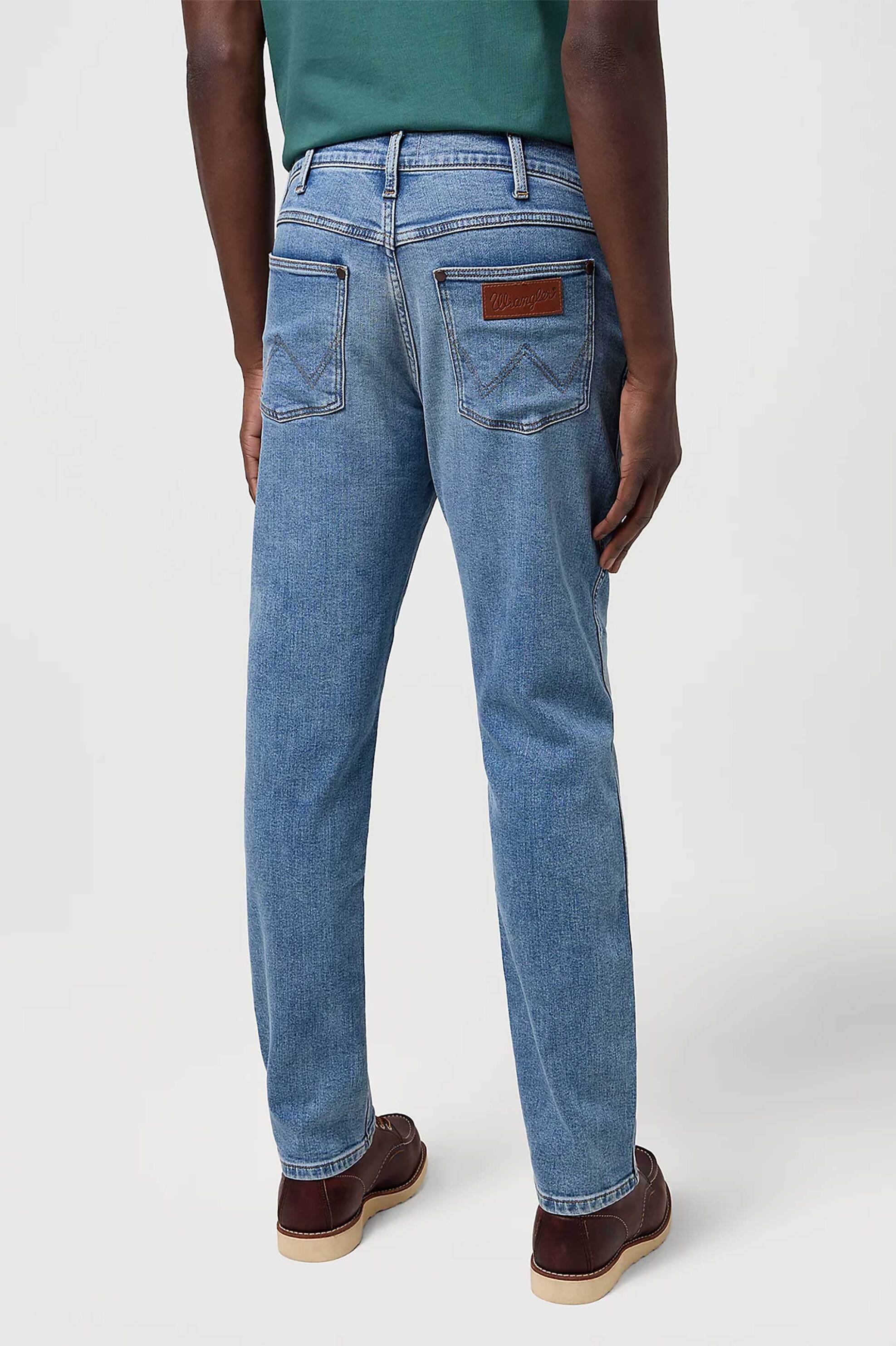 Wrangler® ανδρικό τζιν παντελόνι πεντάτσεπο Slim Tapered Fit "Larston" - 112371026 Denim Blue φωτογραφία