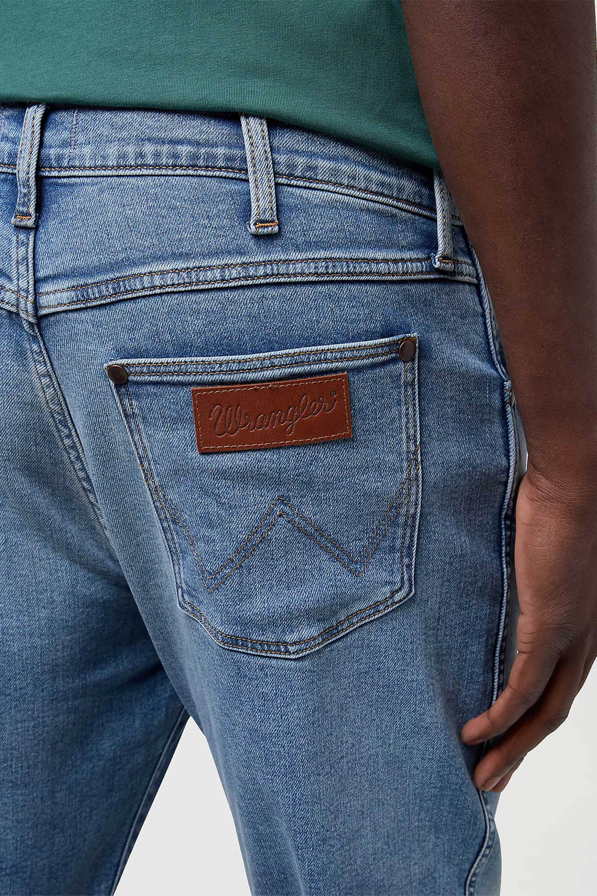 Wrangler® ανδρικό τζιν παντελόνι πεντάτσεπο Slim Tapered Fit "Larston" - 112371026 Denim Blue φωτογραφία