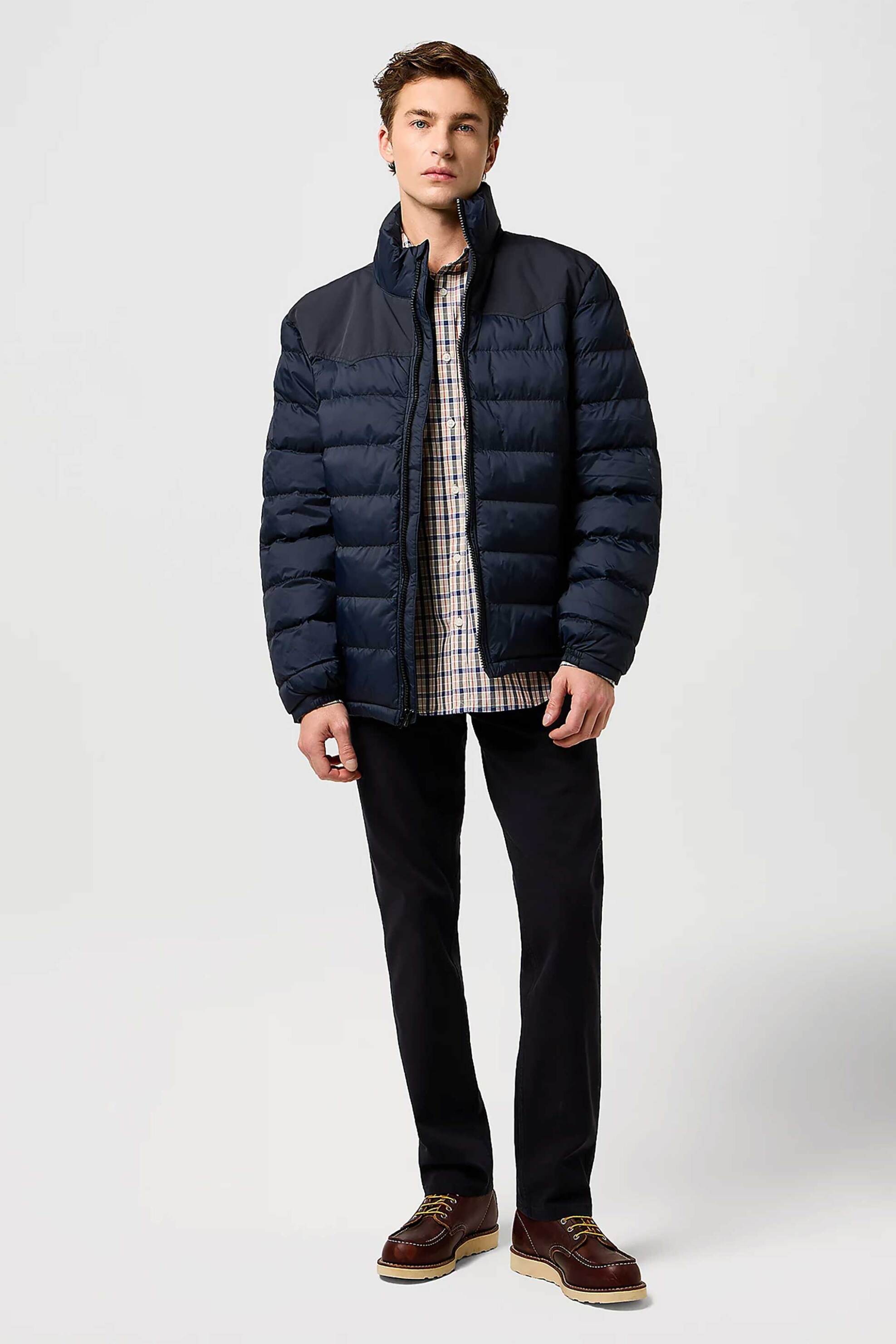 Wrangler® ανδρικό chino παντελόνι Regular Straight Fit - 112371029 Μαύρο