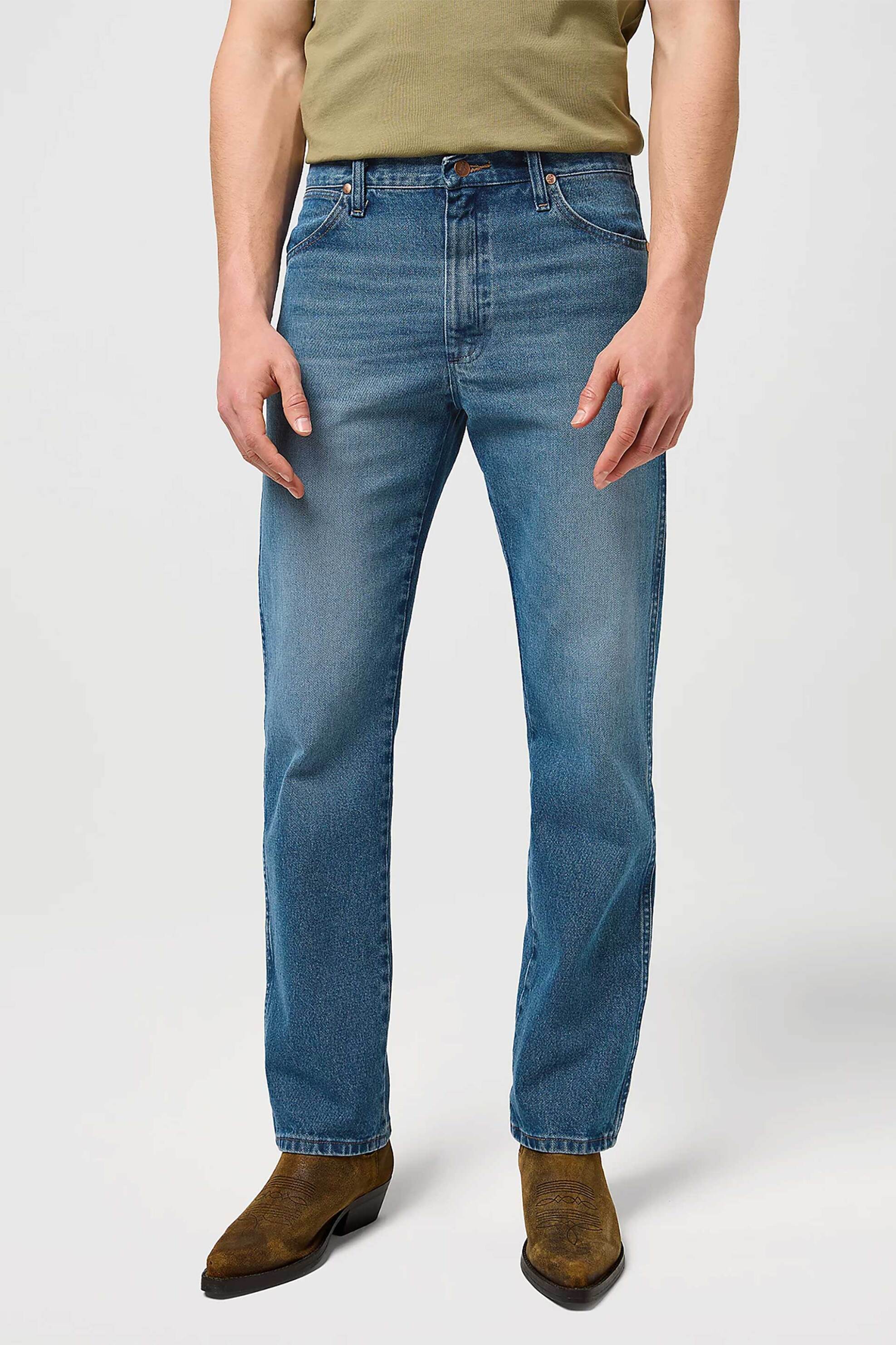 Wrangler® ανδρικό τζιν παντελόνι πεντάτσεπο Straight Fit "13Mwz" - 112371511 Denim Blue φωτογραφία