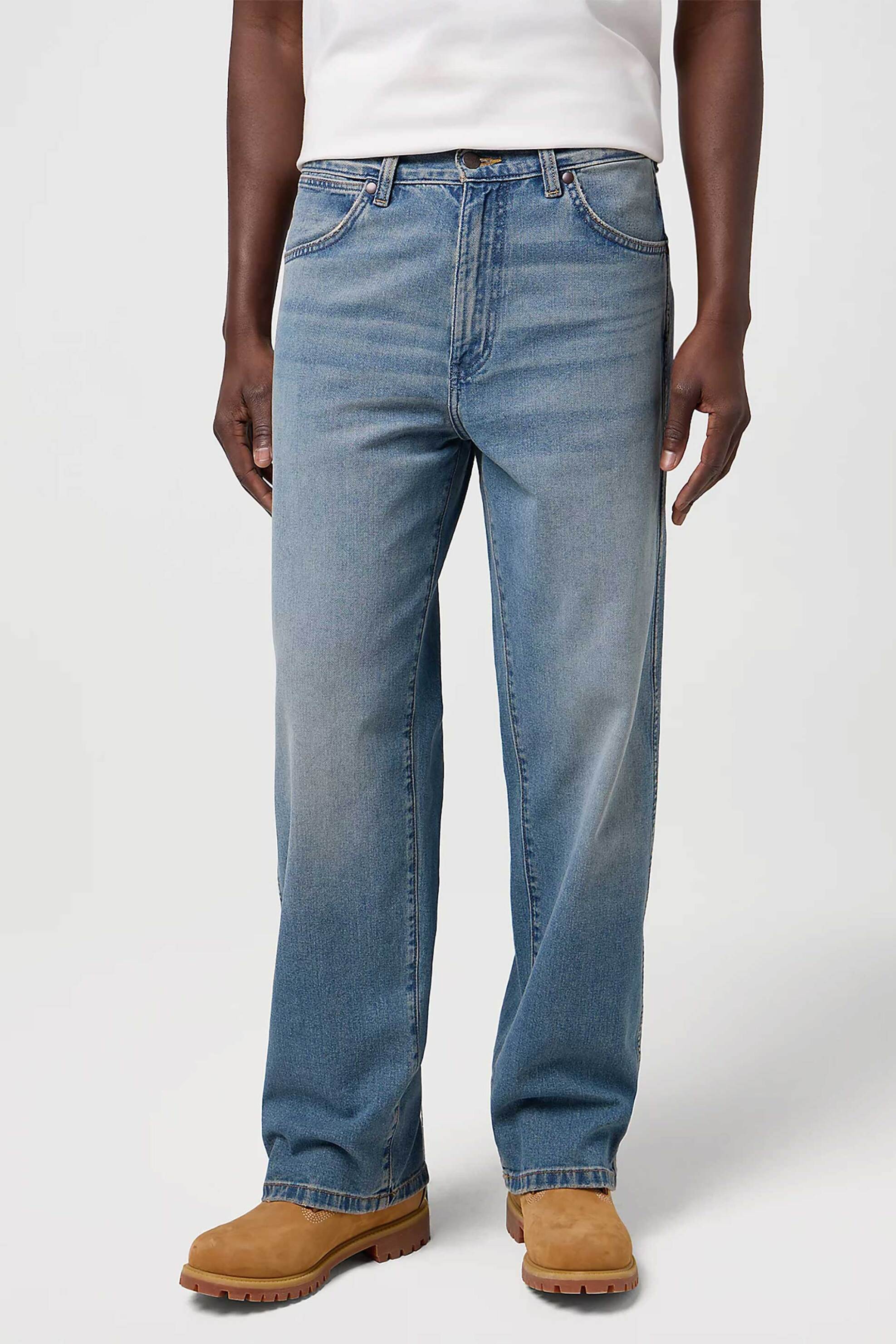 Wrangler® ανδρικό τζιν παντελόνι πεντάτσεπο Loose Straight Fit "90's" - 112371019 Denim Blue φωτογραφία