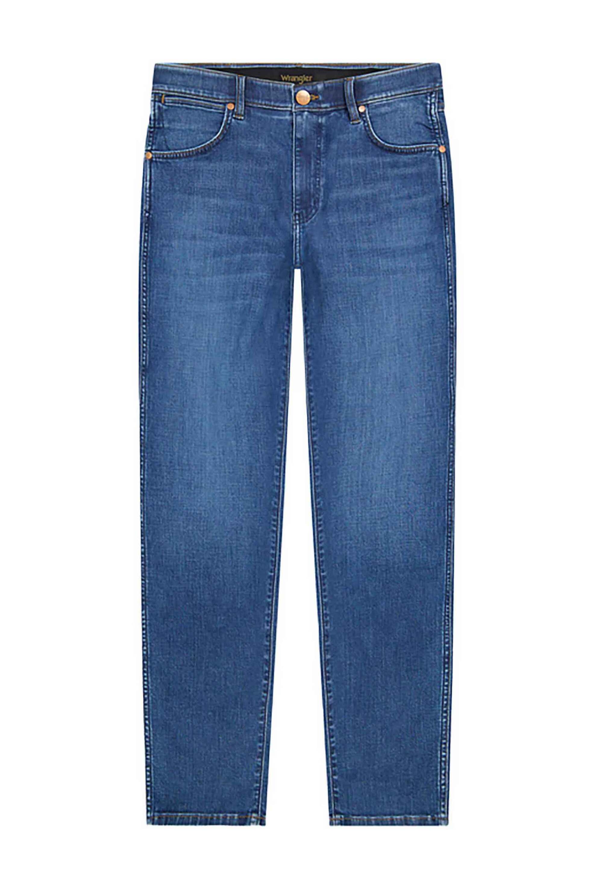 Wrangler® ανδρικό τζιν παντελόνι πεντάτσεπο Slim Tapered Fit "Larston" - 112378853 Denim Blue
