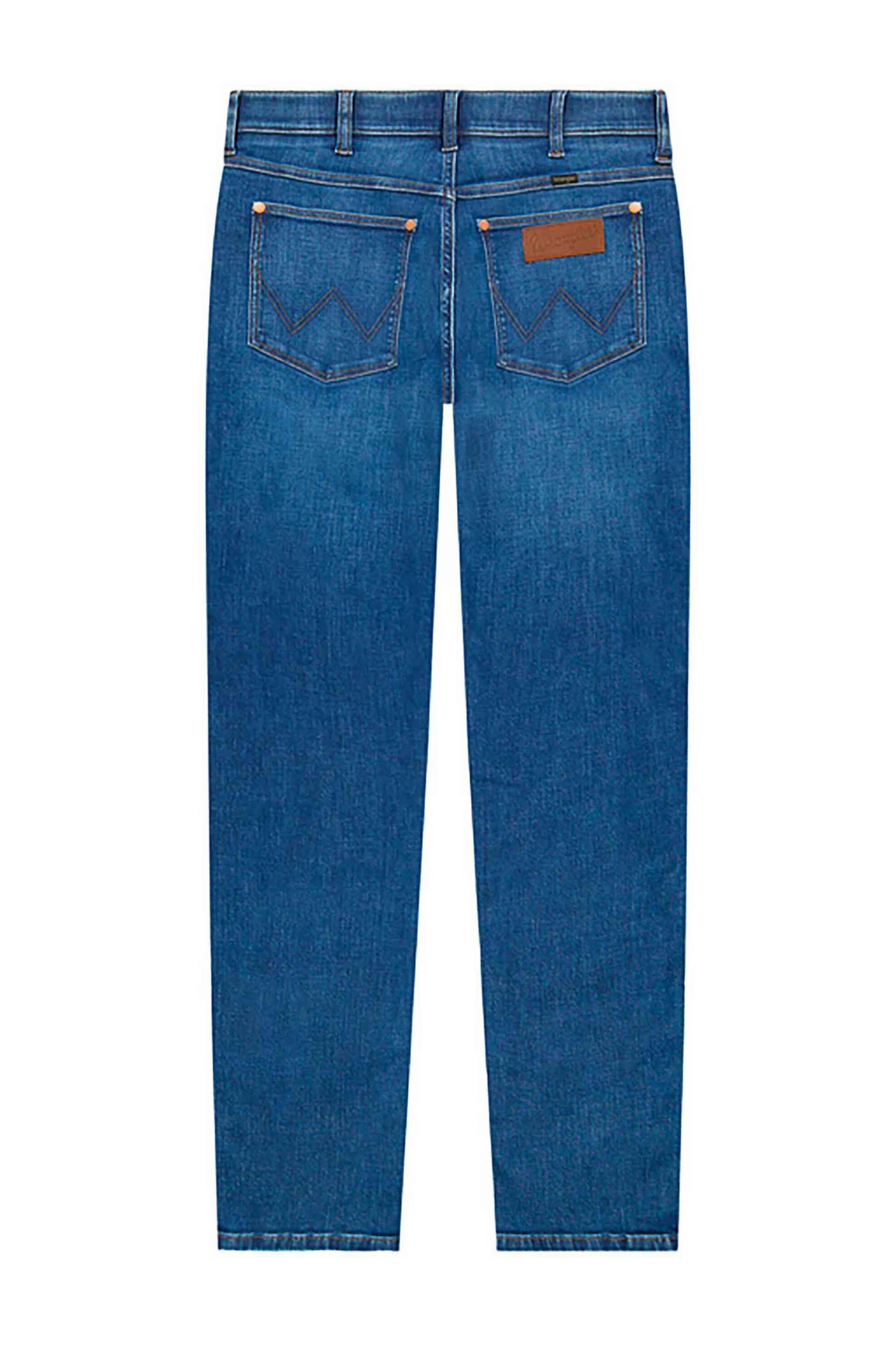 Wrangler Ανδρικό Τζιν Παντελόνι Πεντάτσεπο Slim Tapered Fit Larston - 112378853 Denim Blue