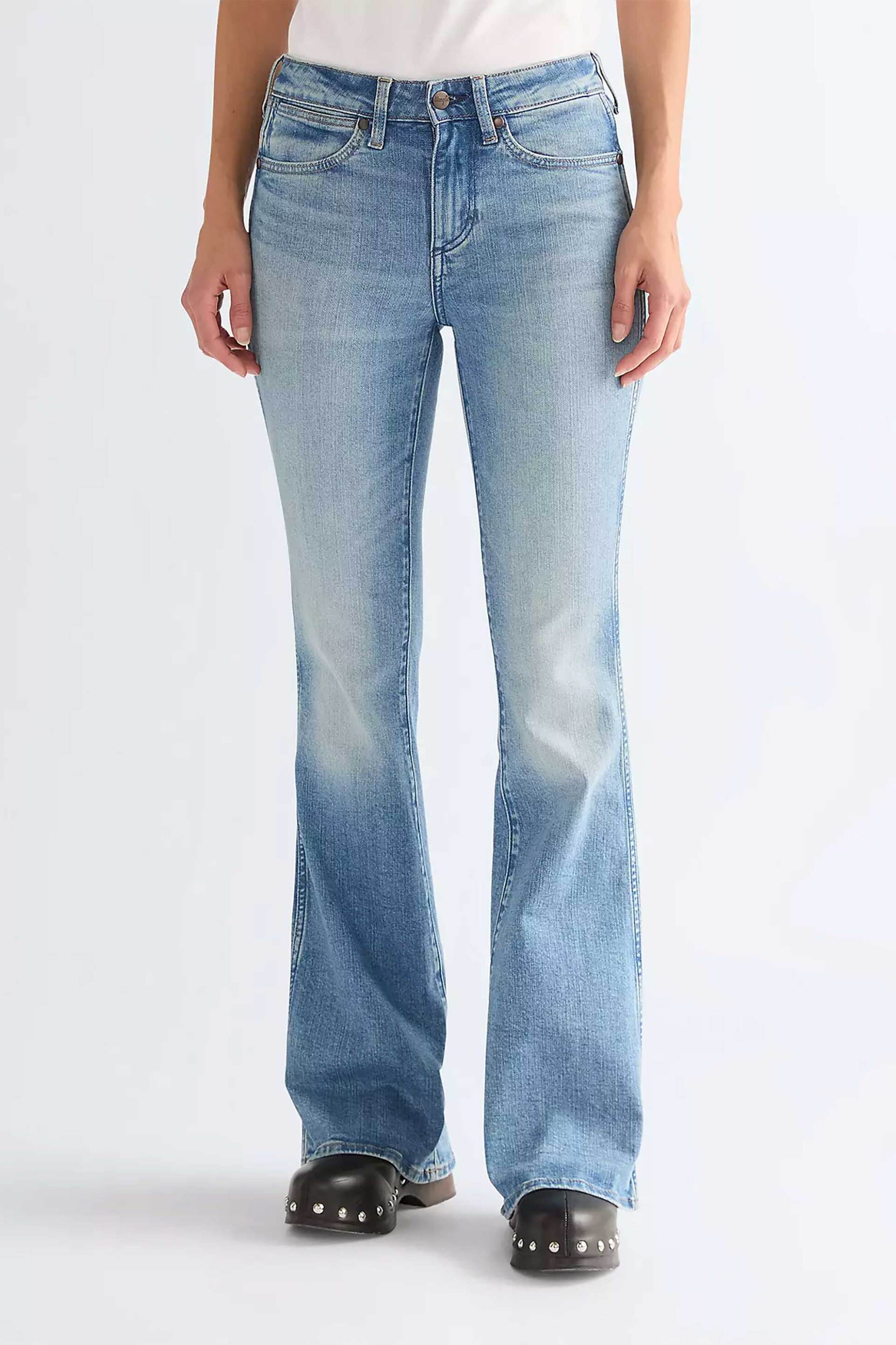 Wrangler® γυναικείο τζιν παντελόνι πεντάτσεπο Flared Fit 