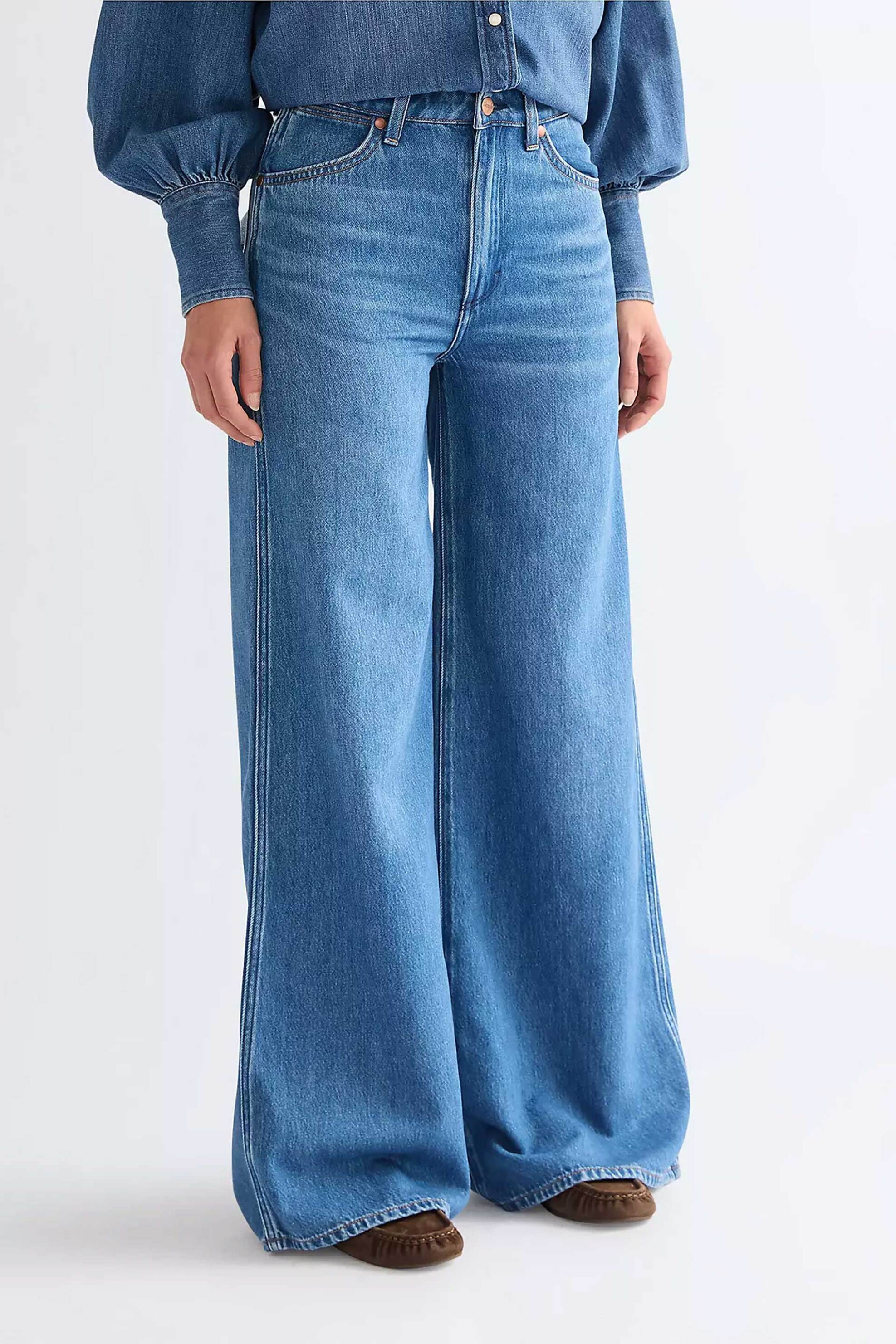 Wrangler® γυναικείο τζιν παντελόνι πεντάτσεπο Loose Wide Fit 