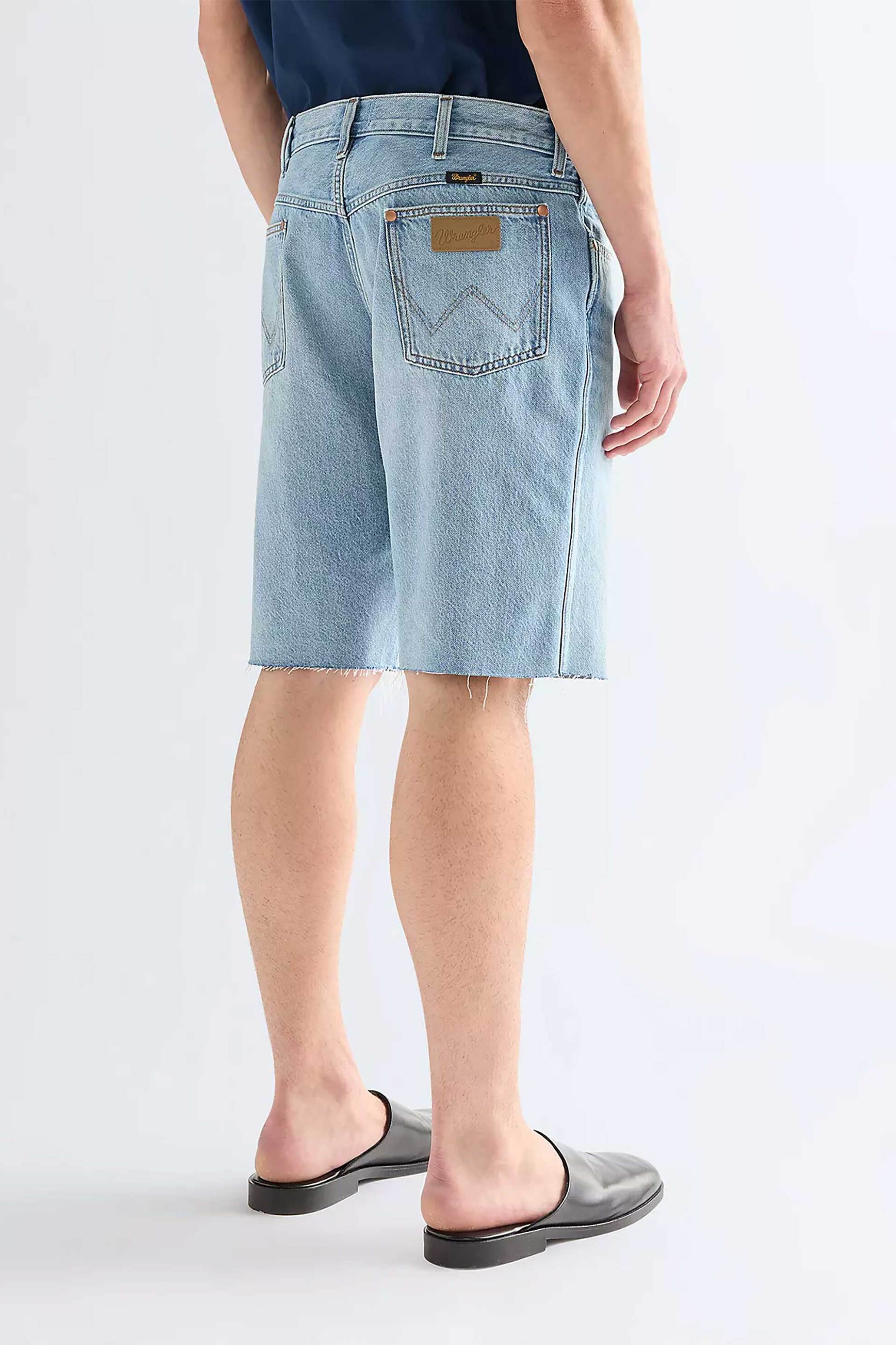 Wrangler Ανδρική Denim Βερμούδα Πεντάτσεπη Regular Fit Cowboy - 112378439-** Blue Ανοιχτό