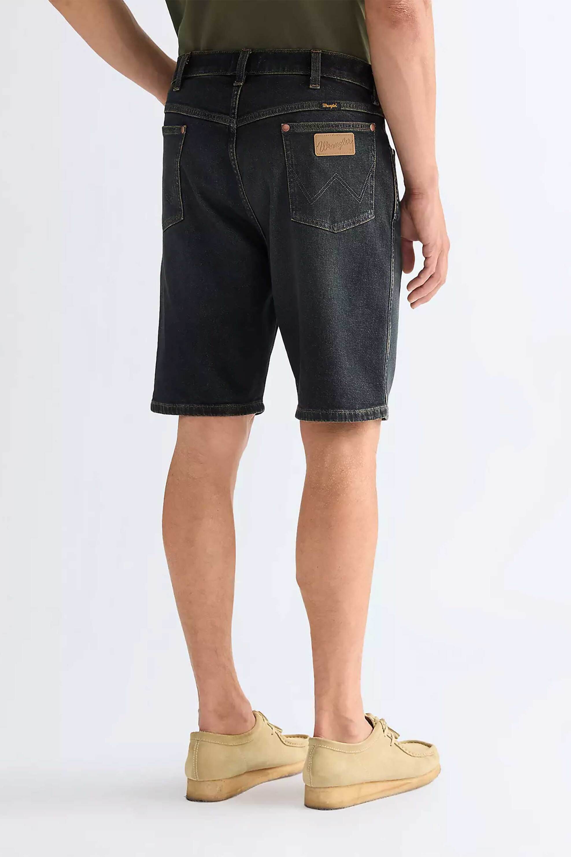 Wrangler Ανδρική Denim Βερμούδα Πεντάτσεπη Regular Fit Cowboy - 112378442-** Μαύρο