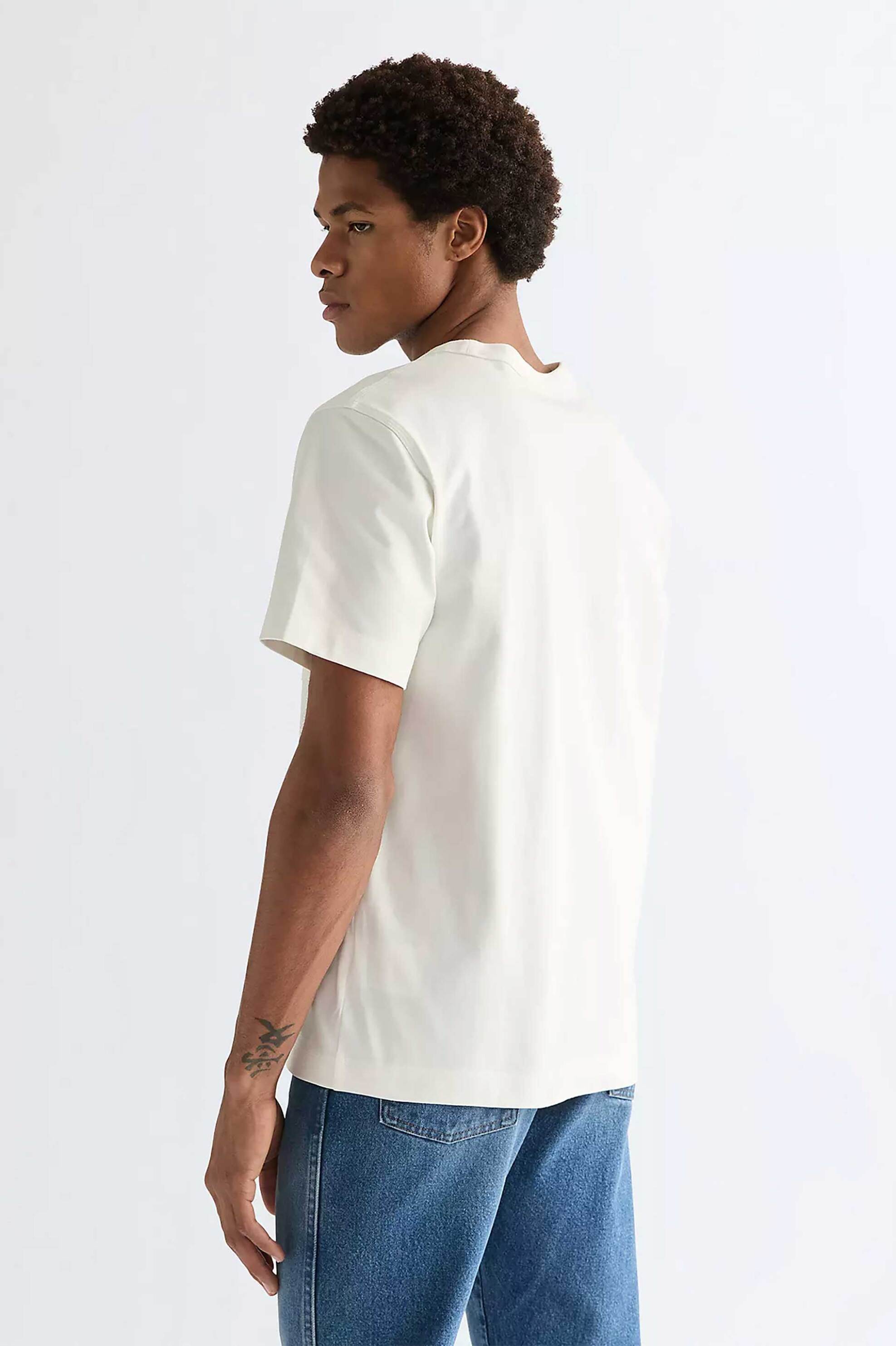 Wrangler Ανδρικό T-Shirt με Τσέπη Και Λογότυπο Relaxed Fit Casey Jones - 112371499 Λευκό