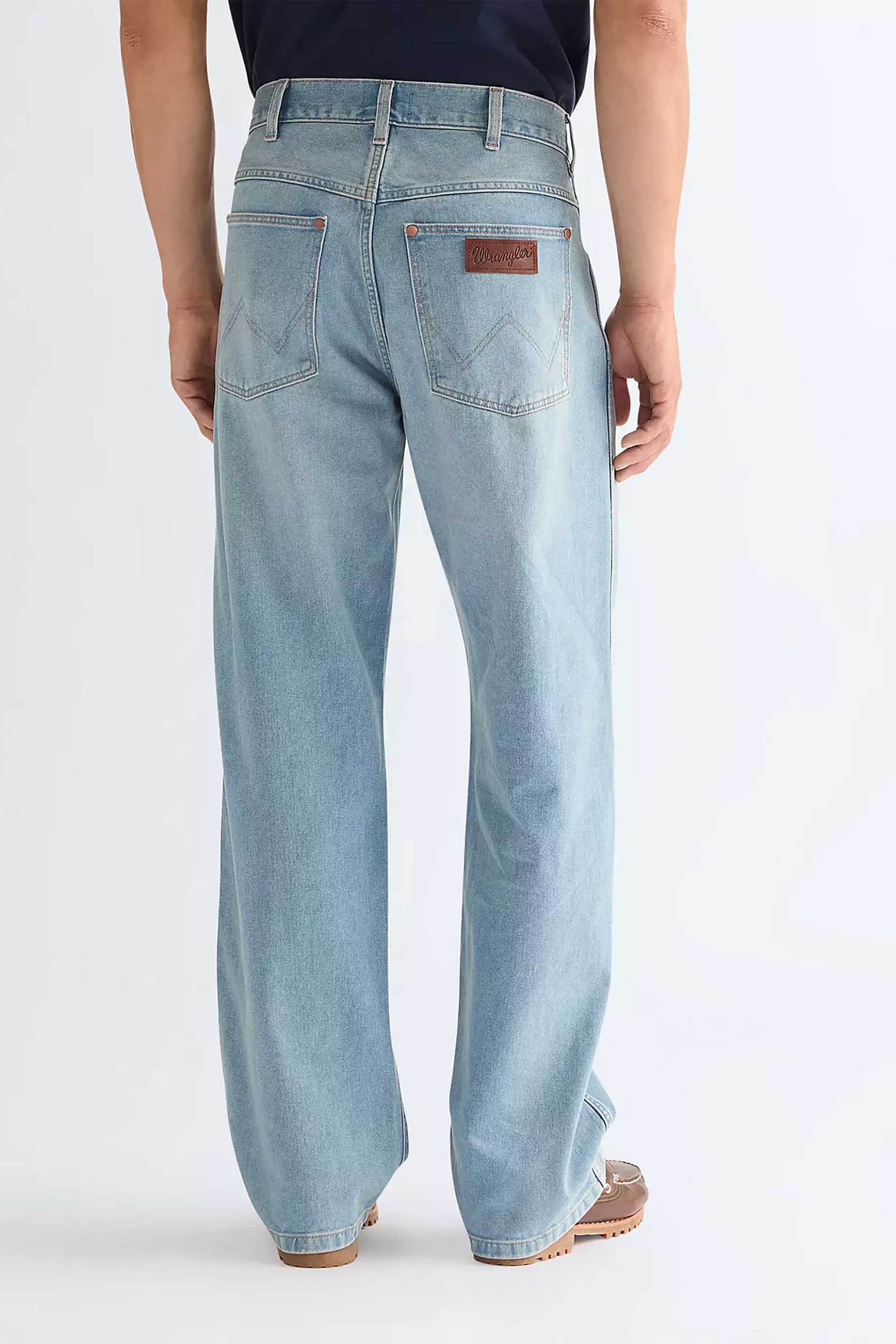 Wrangler Ανδρικό Τζιν Παντελόνι Πεντάτσεπο Loose Straight Fit - 112377842 Denim Blue Ανοιχτό
