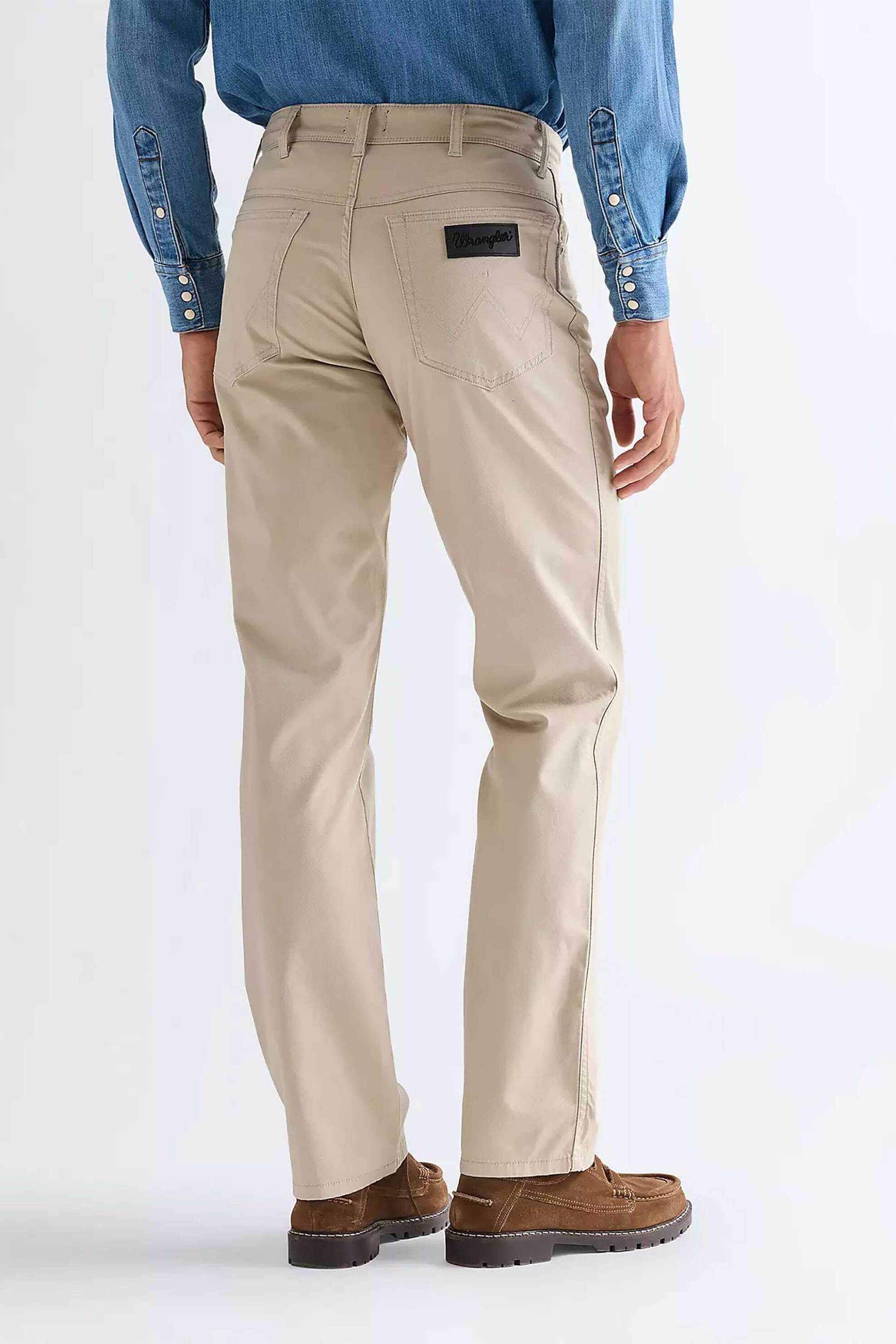 Wrangler Ανδρικό Παντελόνι Πεντάτσεπο Straight Fit Texas - 112377793 Μπεζ