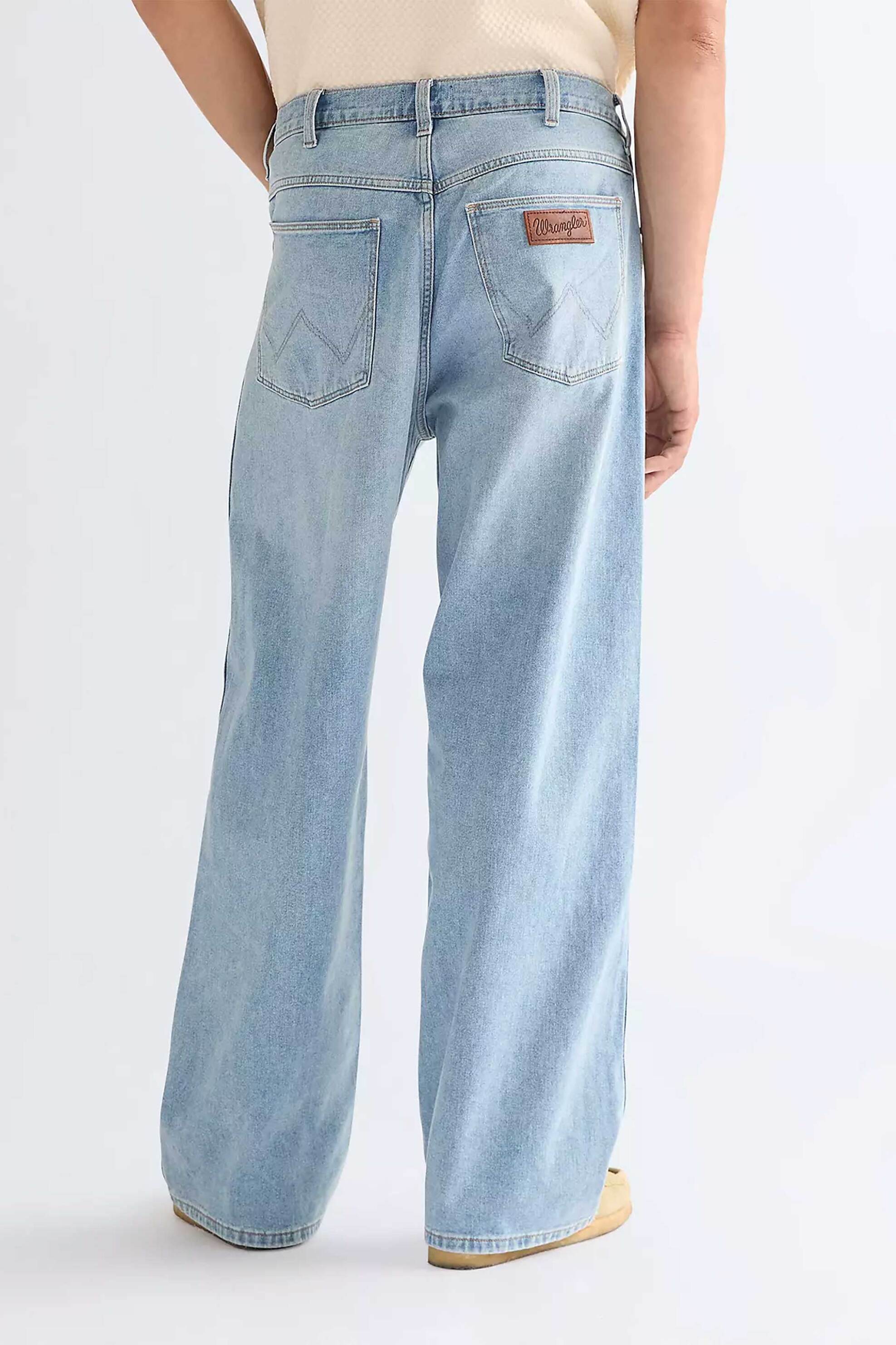 Wrangler Ανδρικό Τζιν Παντελόνι Πεντάτσεπο Baggy Fit - 112377846 Denim Blue Ανοιχτό