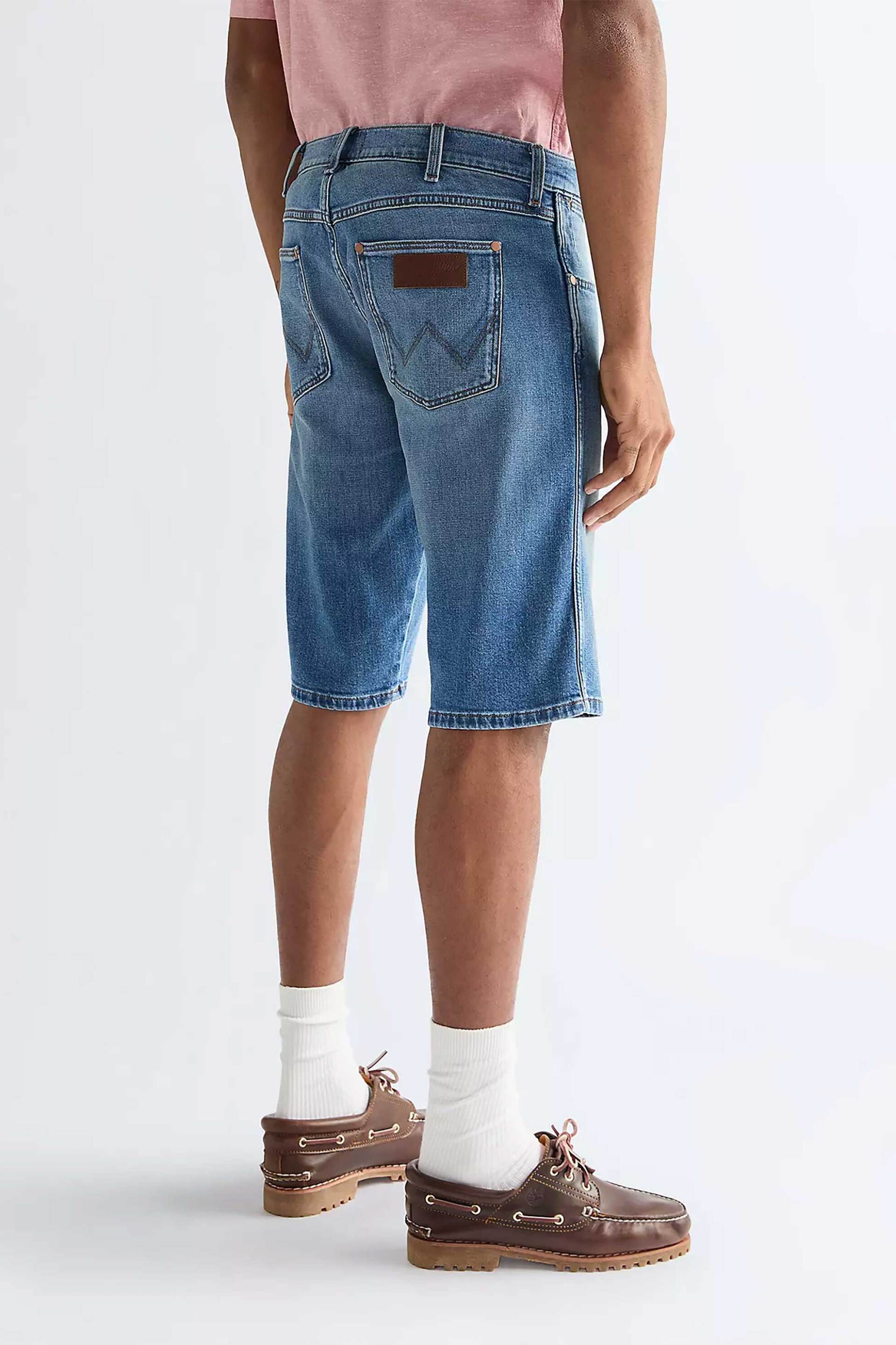 Wrangler Ανδρική Denim Βερμούδα Πεντάτσεπη Regular Fit Colton - 112378707 Blue