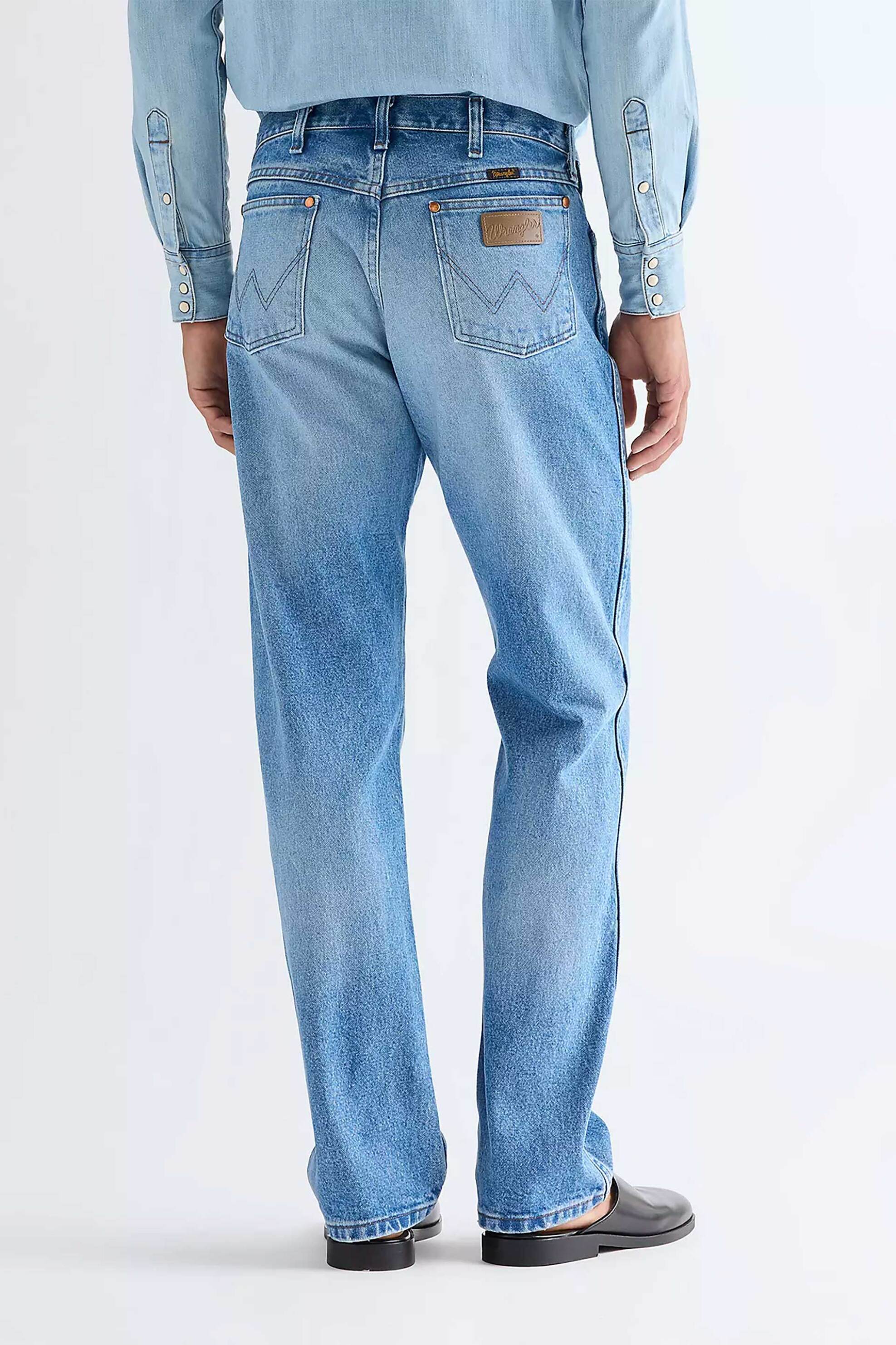 Wrangler Ανδρικό Τζιν Παντελόνι Πεντάτσεπο Cowboy Cut 13Mwz Original - 112378998 Denim Blue