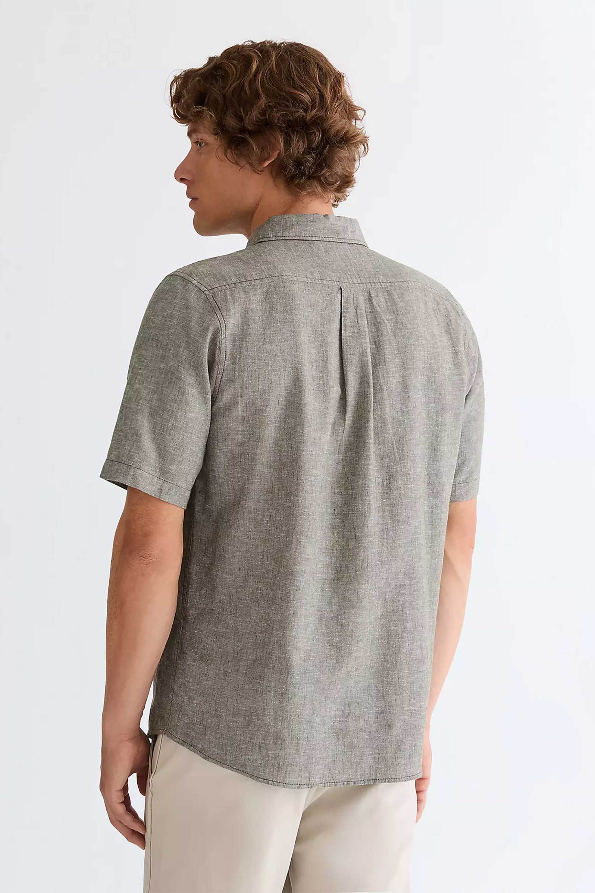 Wrangler Ανδρικό Κοντομάνικο Πουκάμισο με Τσέπη Regular Fit - 112378047 Χακί