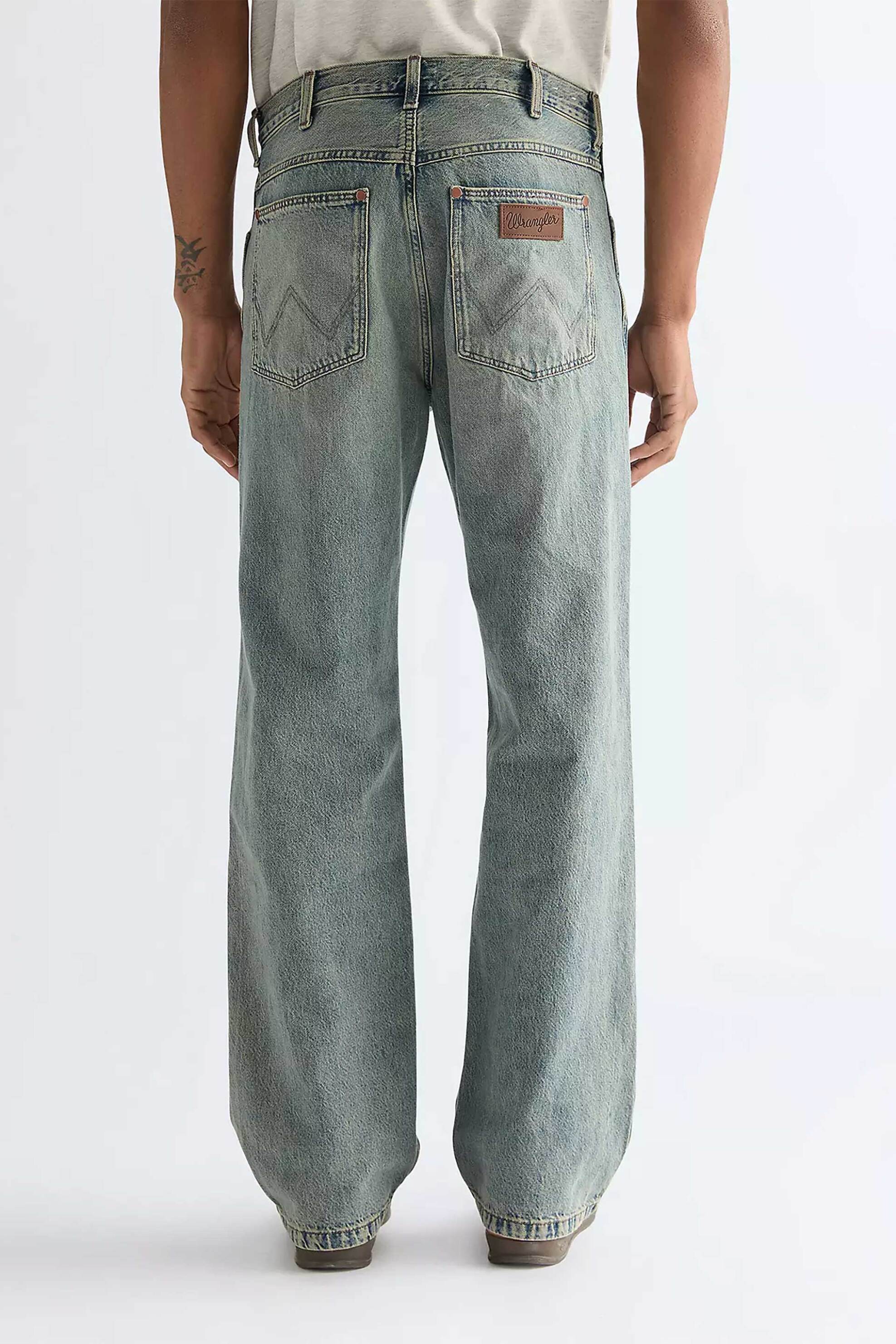 Wrangler Ανδρικό Τζιν Παντελόνι Πεντάτσεπο Loose Straight Fit - 112377841 Denim Blue