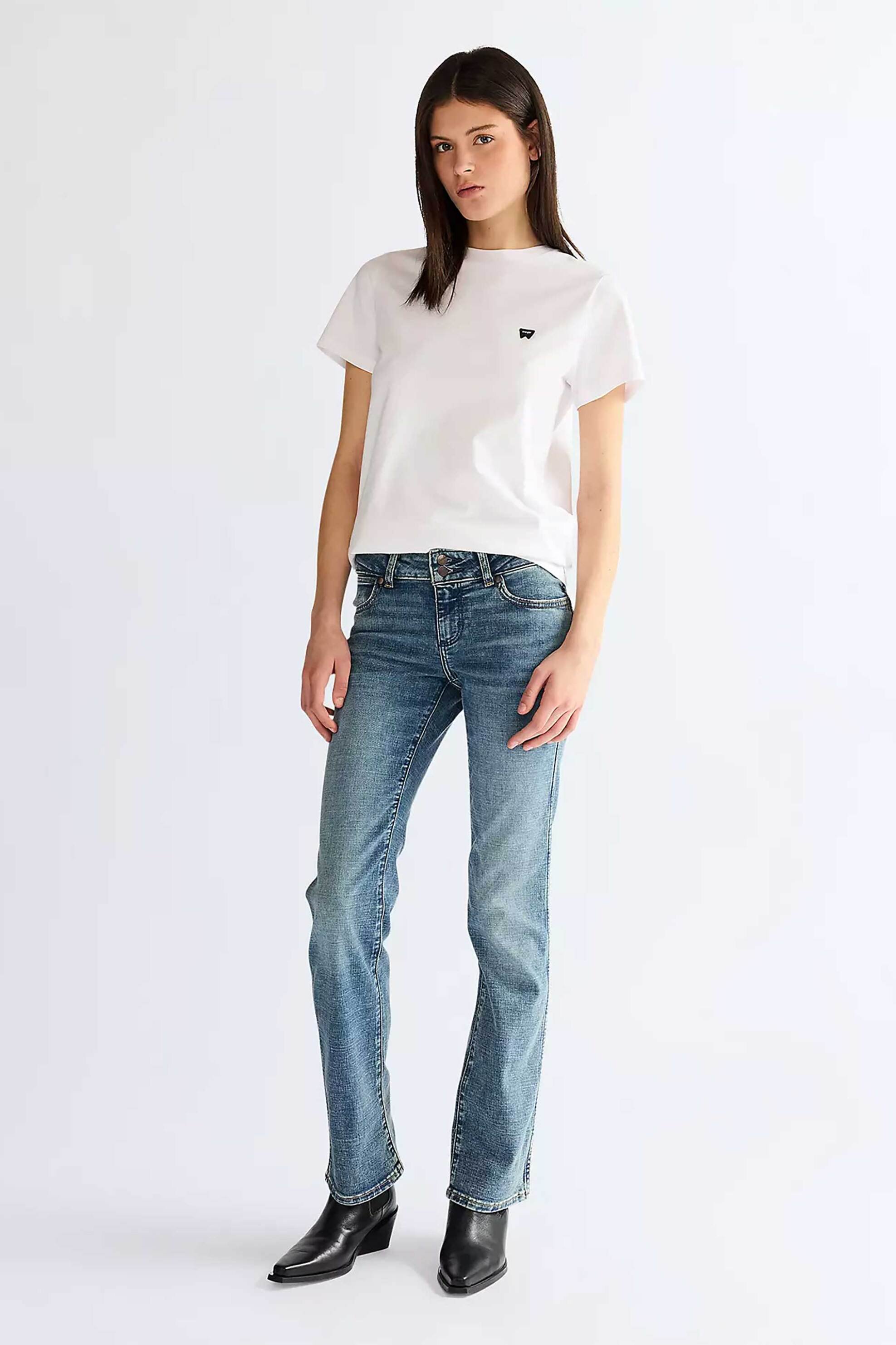 Wrangler® γυναικείο τζιν παντελόνι πεντάτσεπο Slim Bootcut 