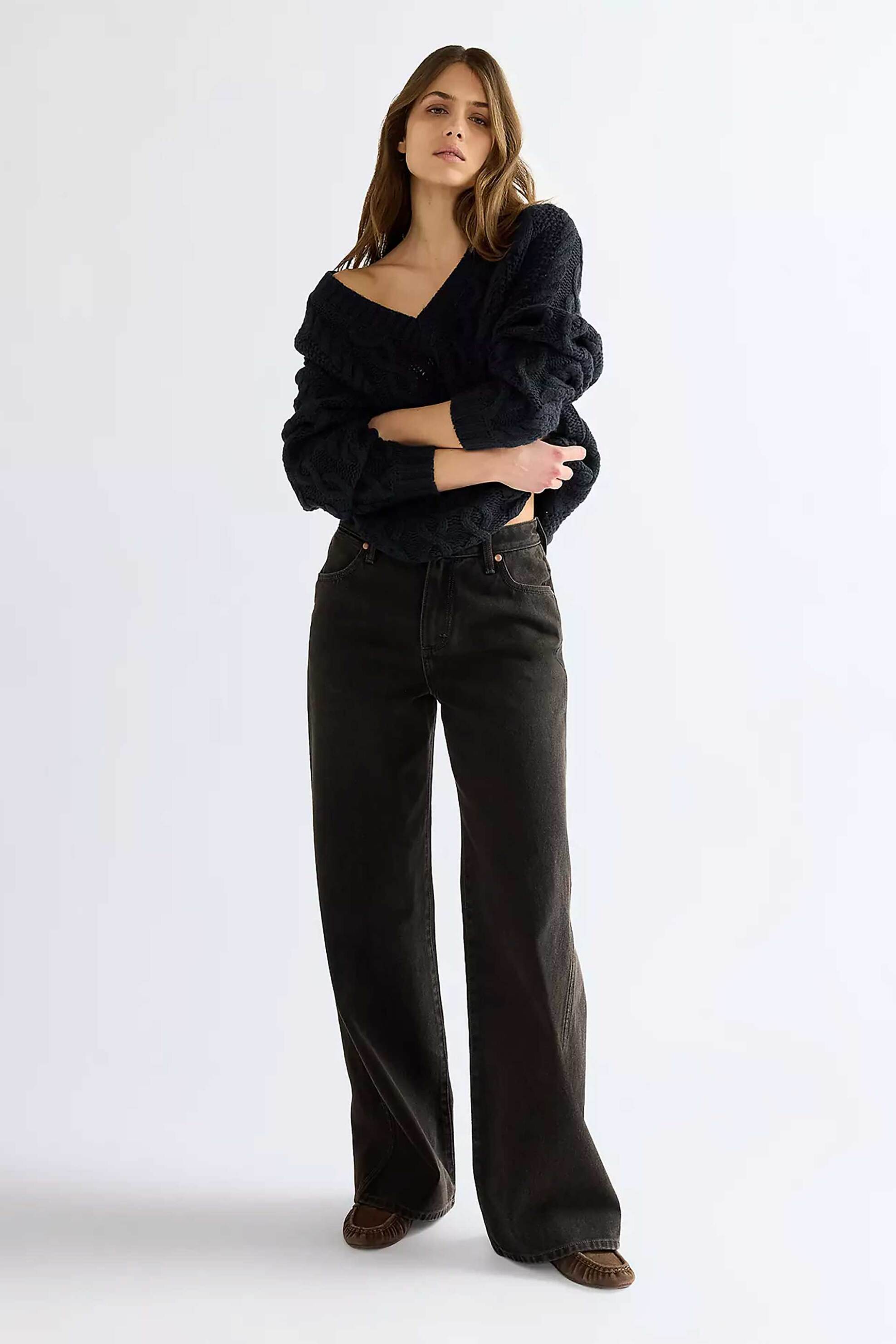 Wrangler® γυναικείο τζιν παντελόνι πεντάτσεπο Loose Straight Fit 