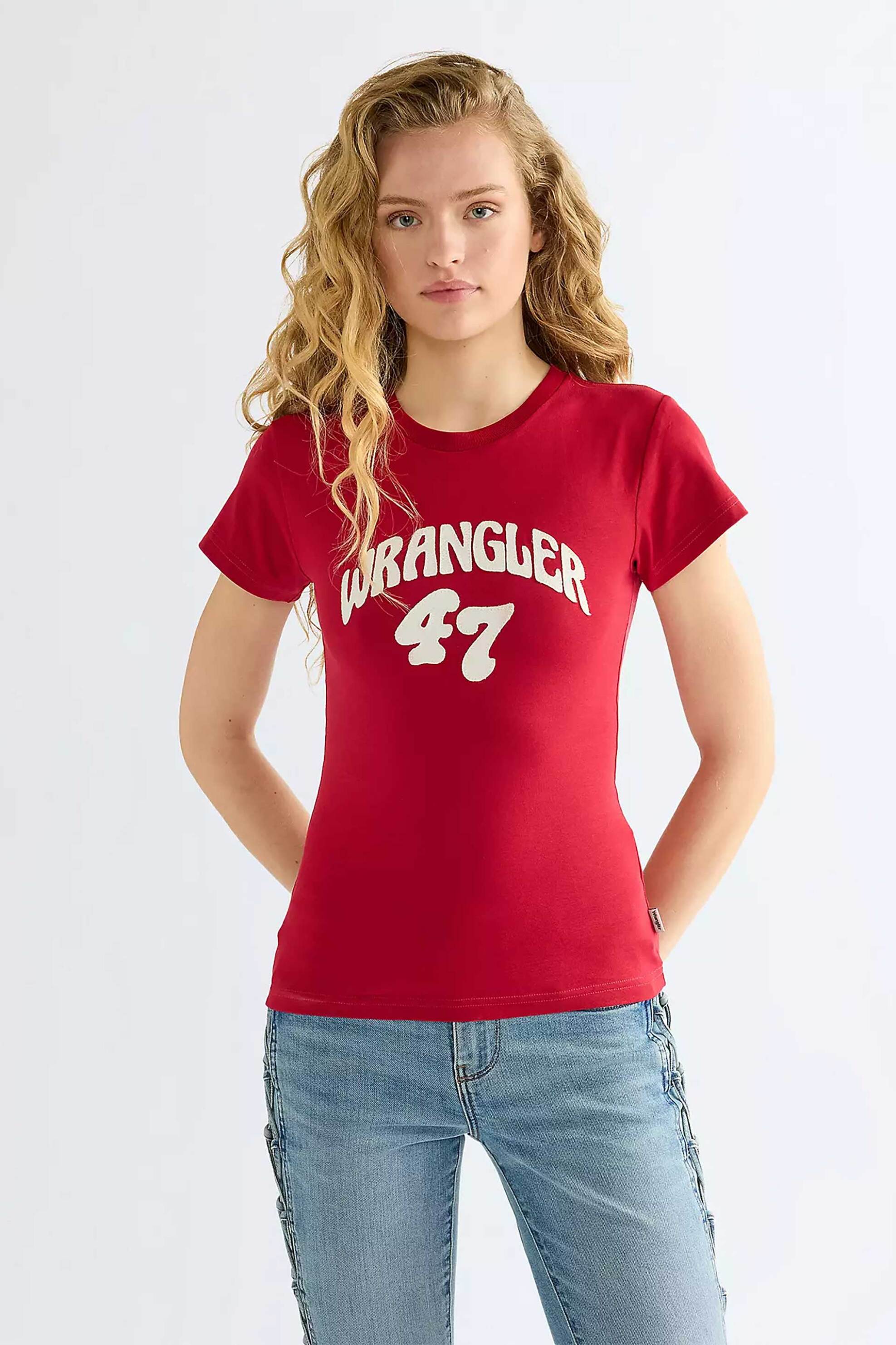 Wrangler® γυναικείο T-shirt με λογότυπο Slim Fit 
