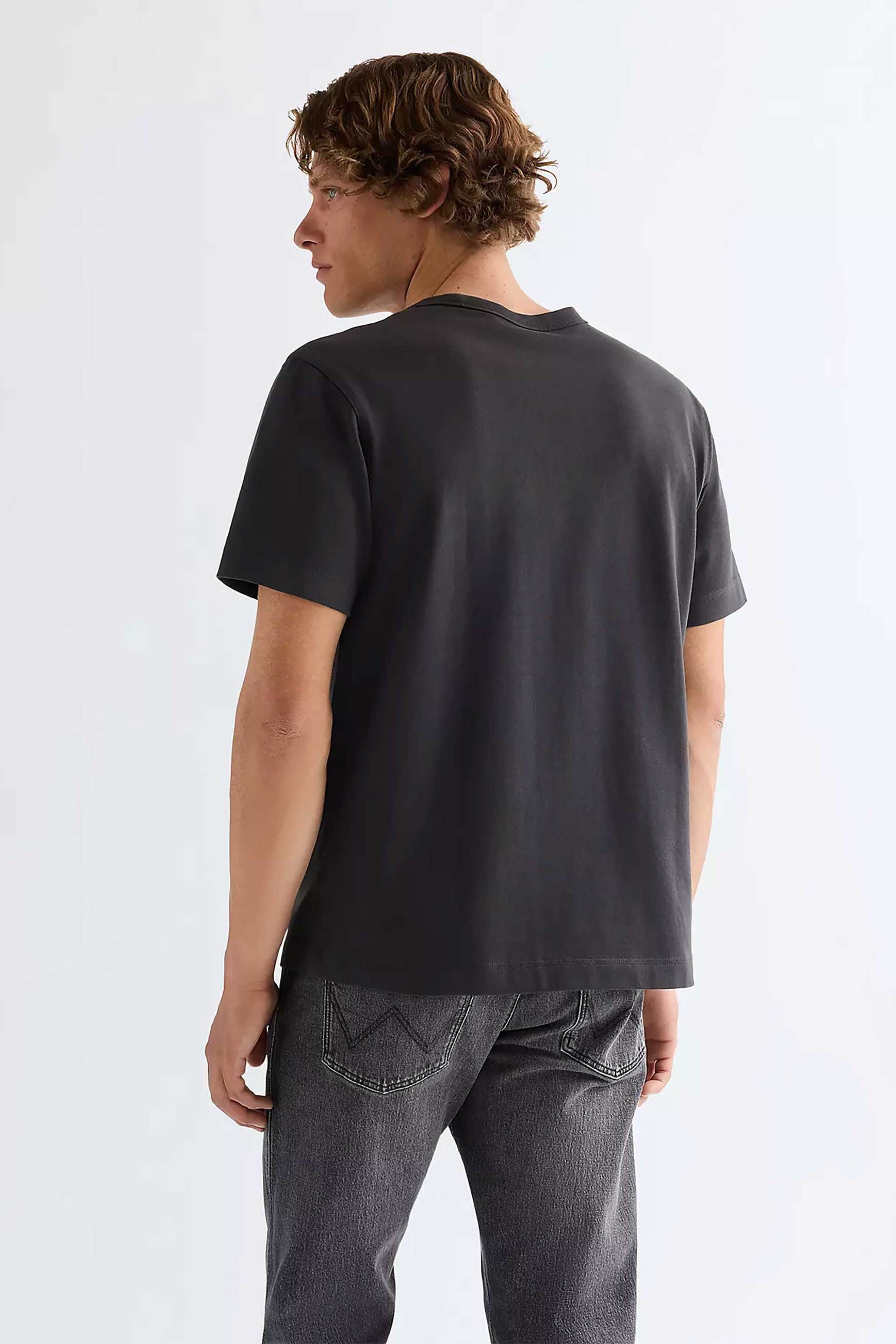 Wrangler Ανδρικό T-Shirt με Τσέπη Και Logo Patch Relaxed Fit - 112371498 Ανθρακί