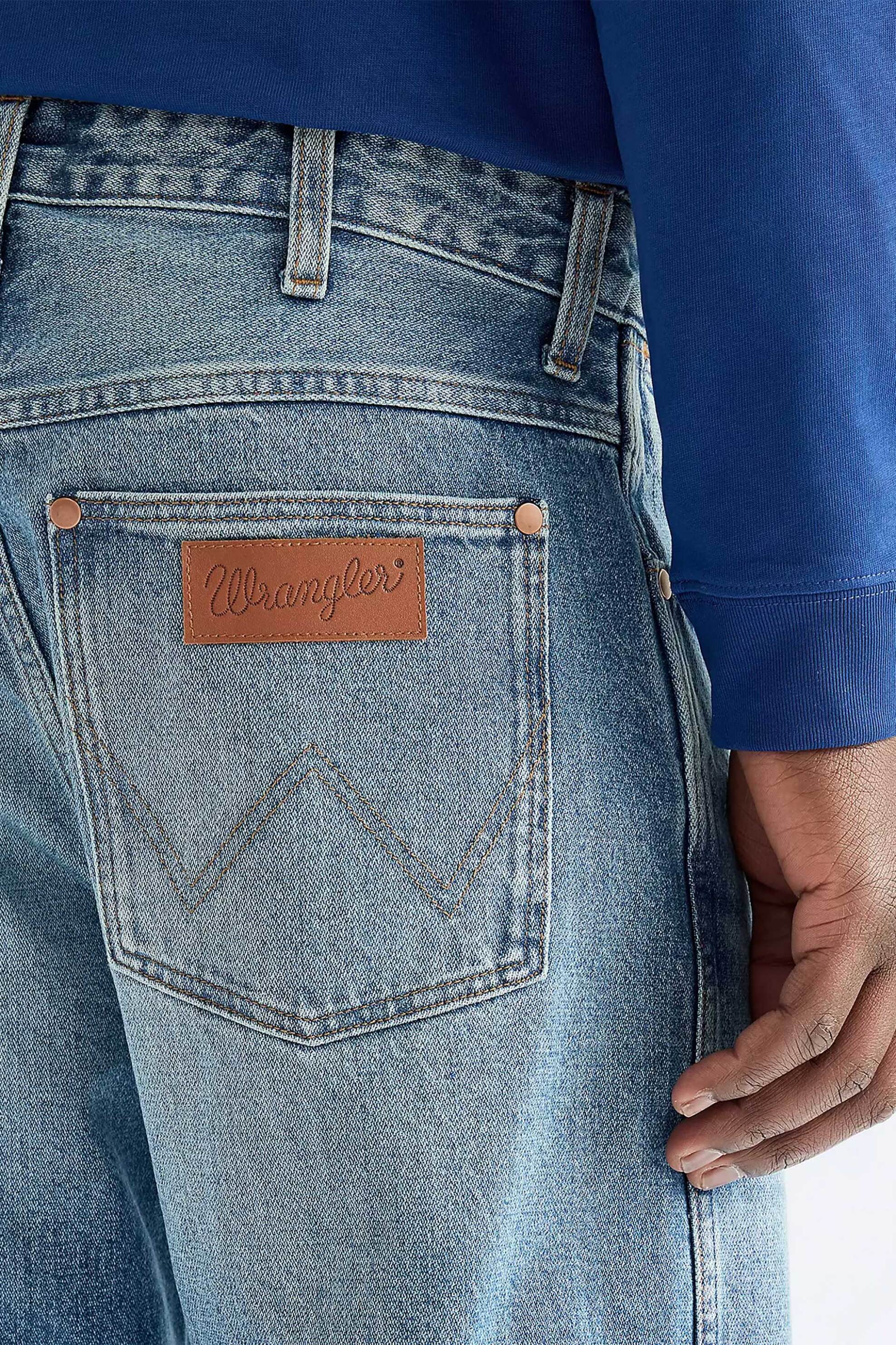 Wrangler Ανδρικό Τζιν Παντελόνι Πεντάτσεπο Loose Straight Fit - 112386897 Denim Blue Ανοιχτό