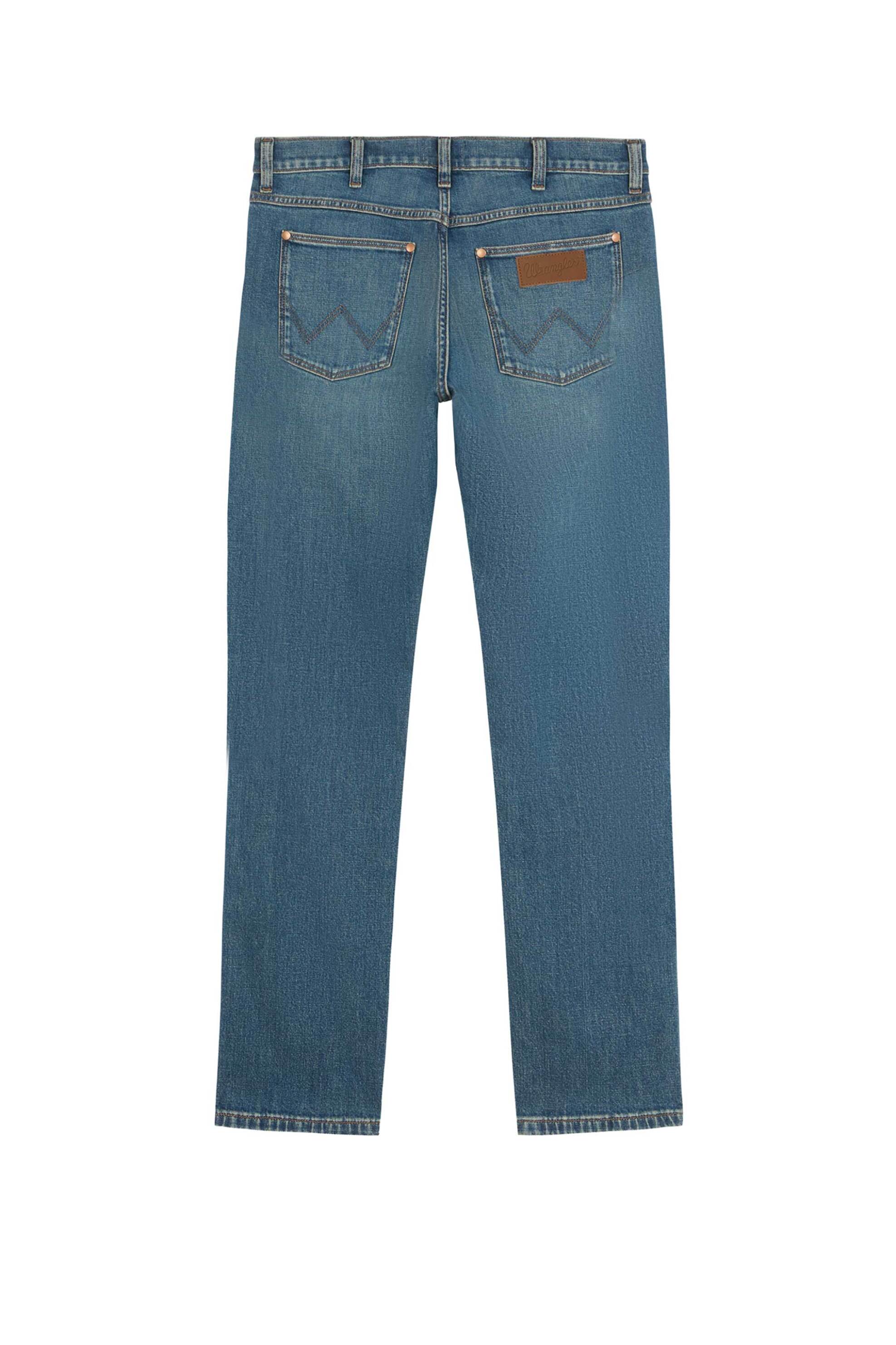 Wrangler Ανδρικό Τζιν Παντελόνι Πεντάτσεπο Slim Tapered Fit Larston - 112386879 Denim Blue