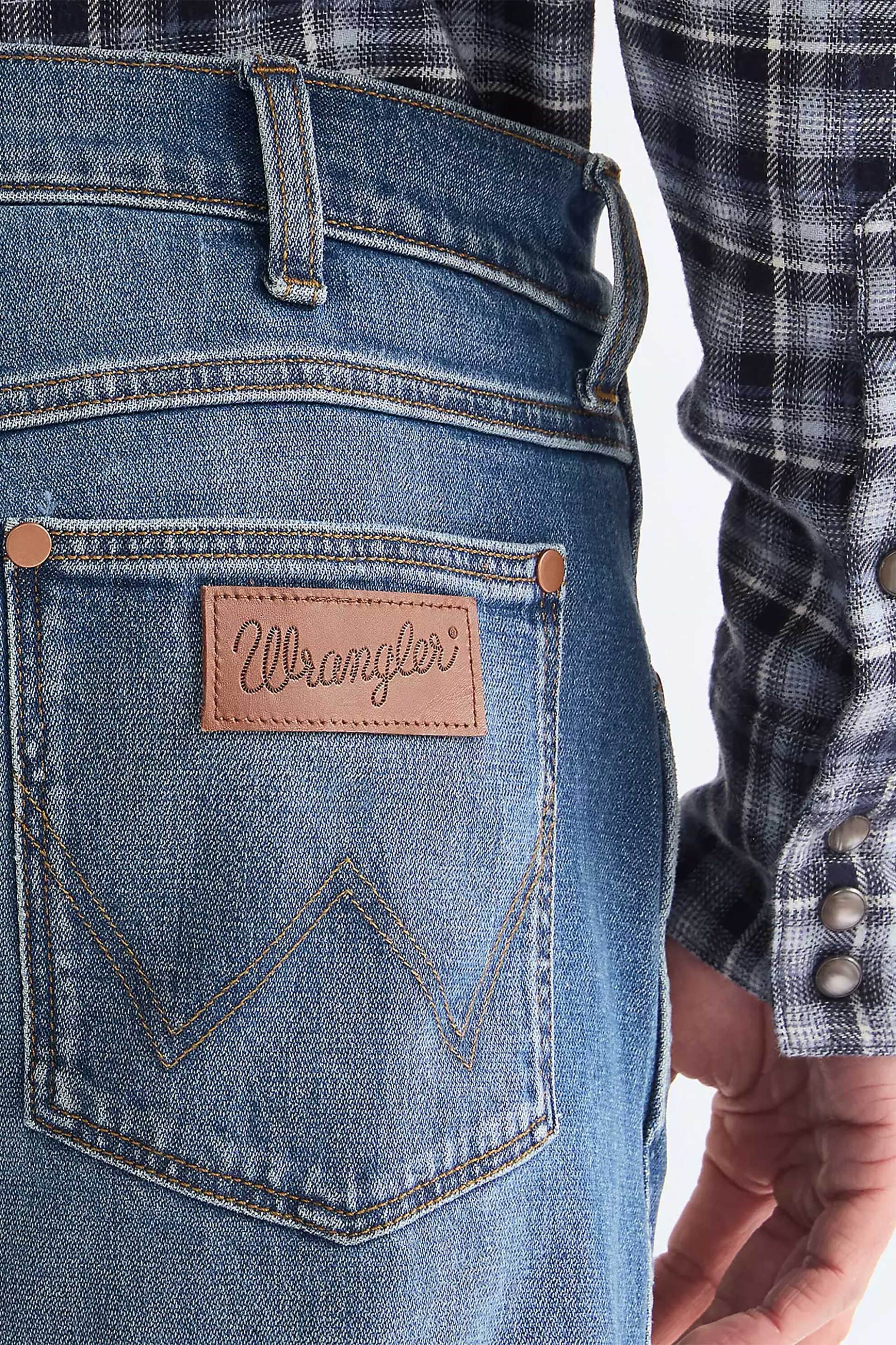 Wrangler Ανδρικό Τζιν Παντελόνι Πεντάτσεπο Regular Tapered Fit Redford - 112388215 Denim Blue