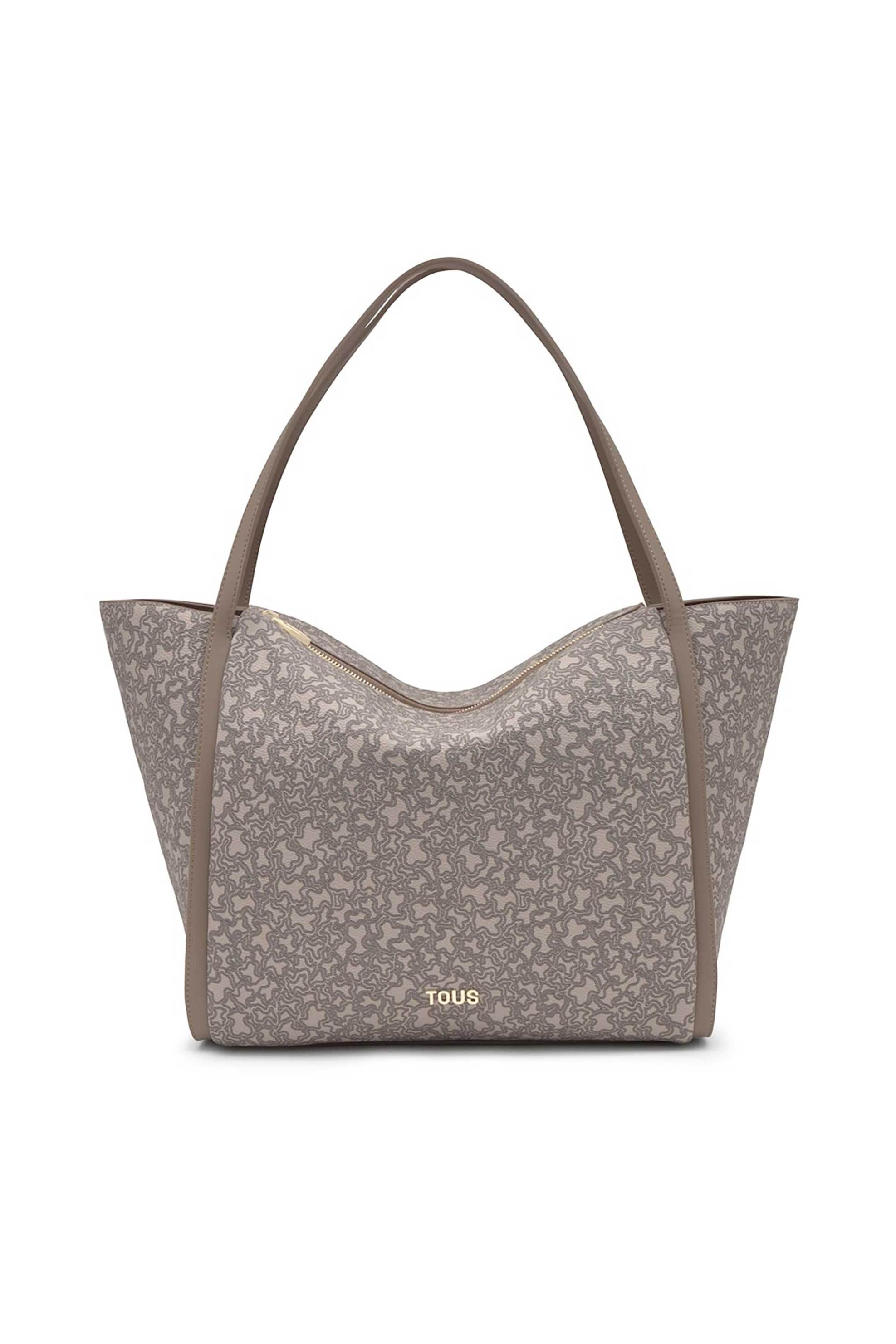 TOUS γυναικεία τσάντα ώμου tote "Kaos Mini Lines Large" - E75123 Taupe