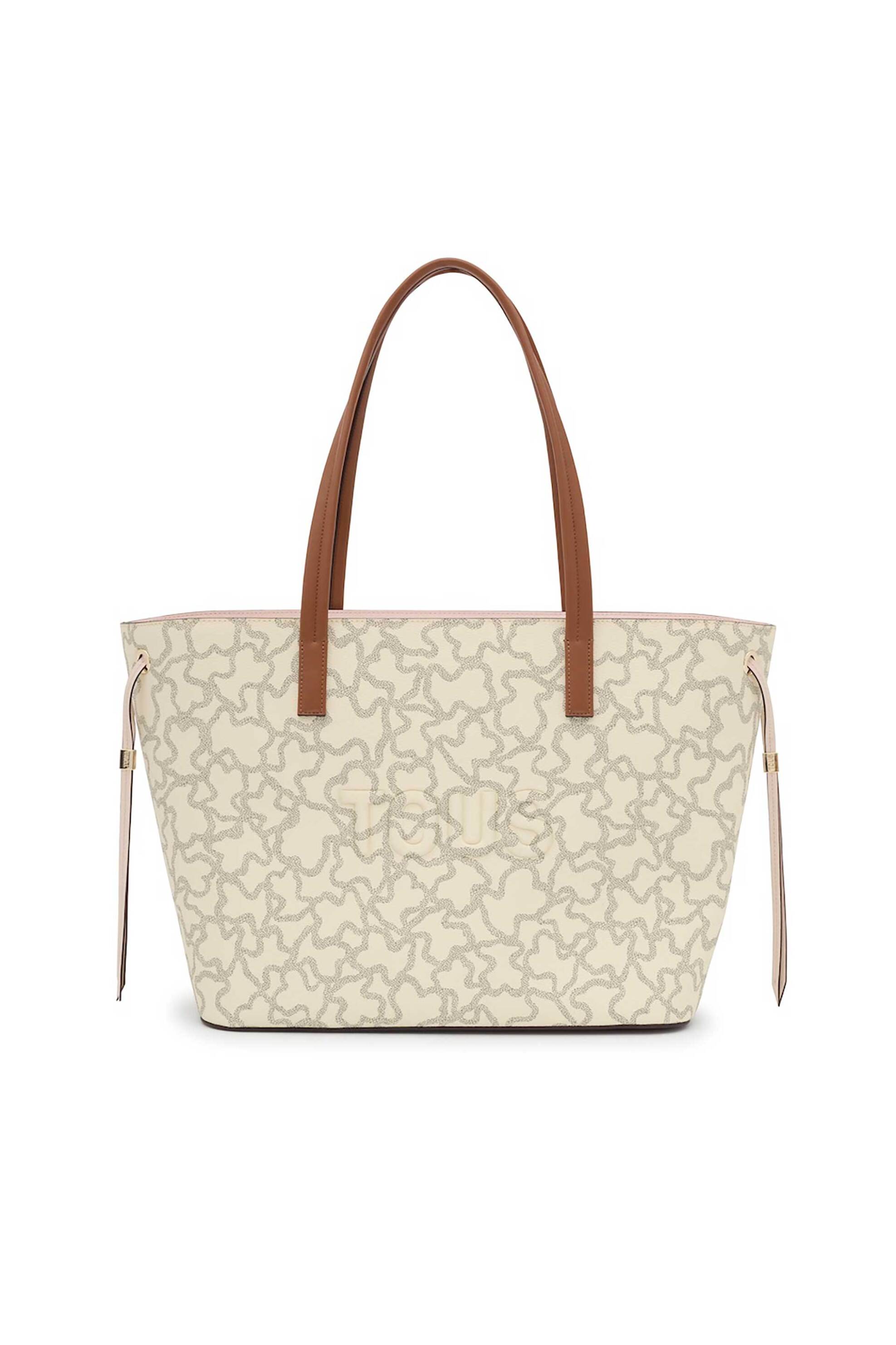 TOUS γυναικεία τσάντα ώμου tote "Kaos Icon Large" - E80367 Μπεζ