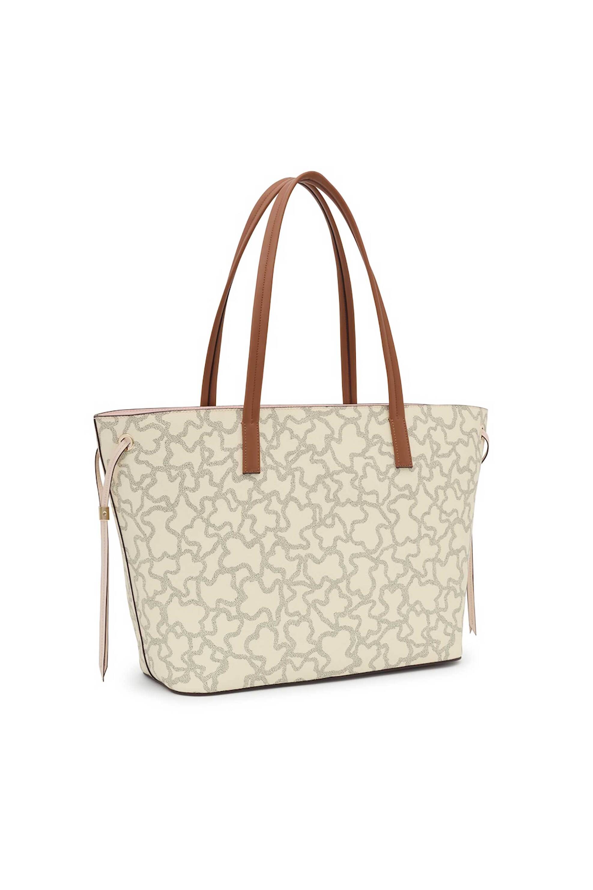 TOUS TOUS γυναικεία τσάντα ώμου tote "Kaos Icon Large" - E80367 Μπεζ - 2