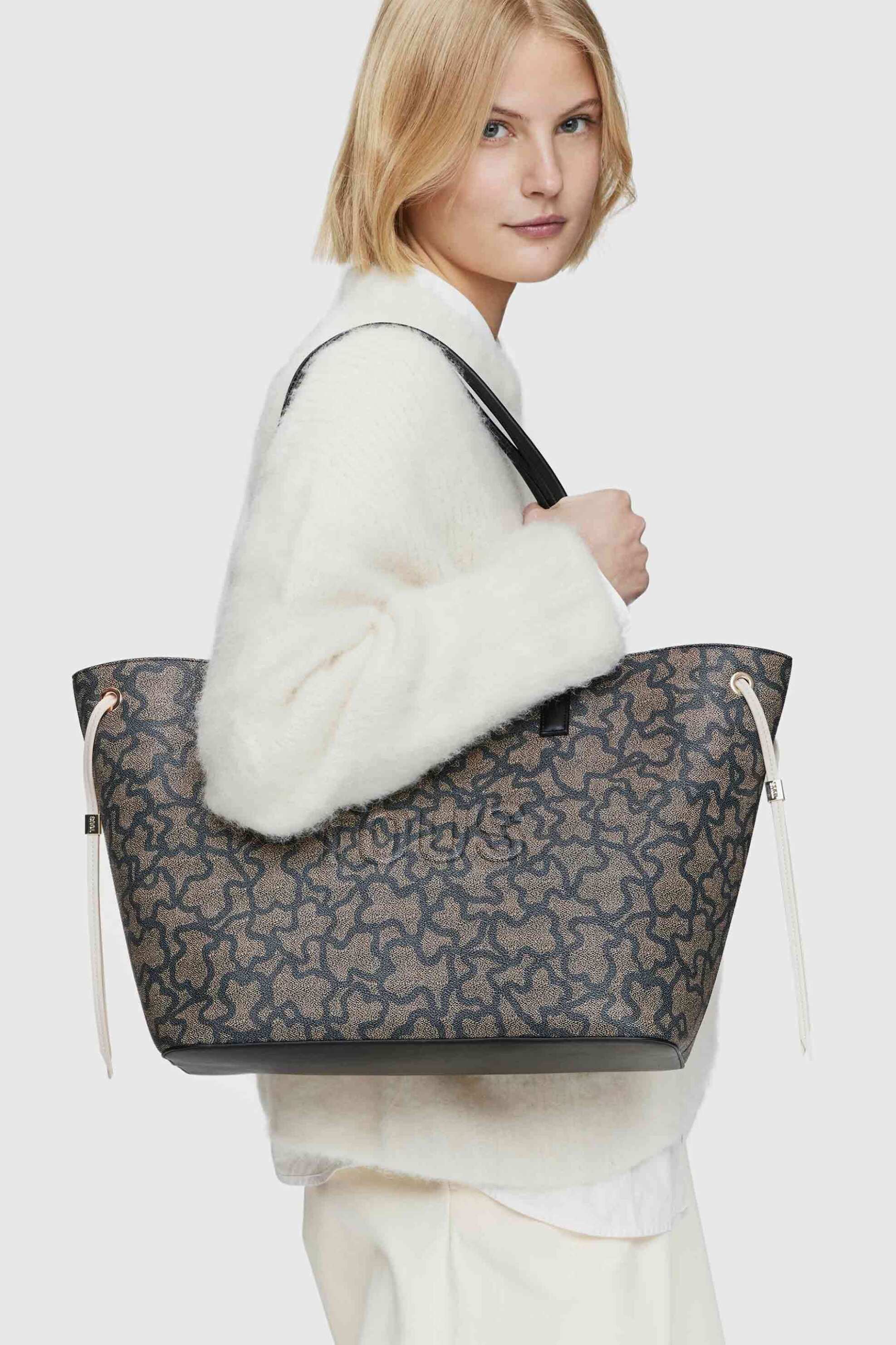 Tous Γυναικεία Τσάντα Ώμου Tote Kaos Icon Large - E80368 Μαύρο