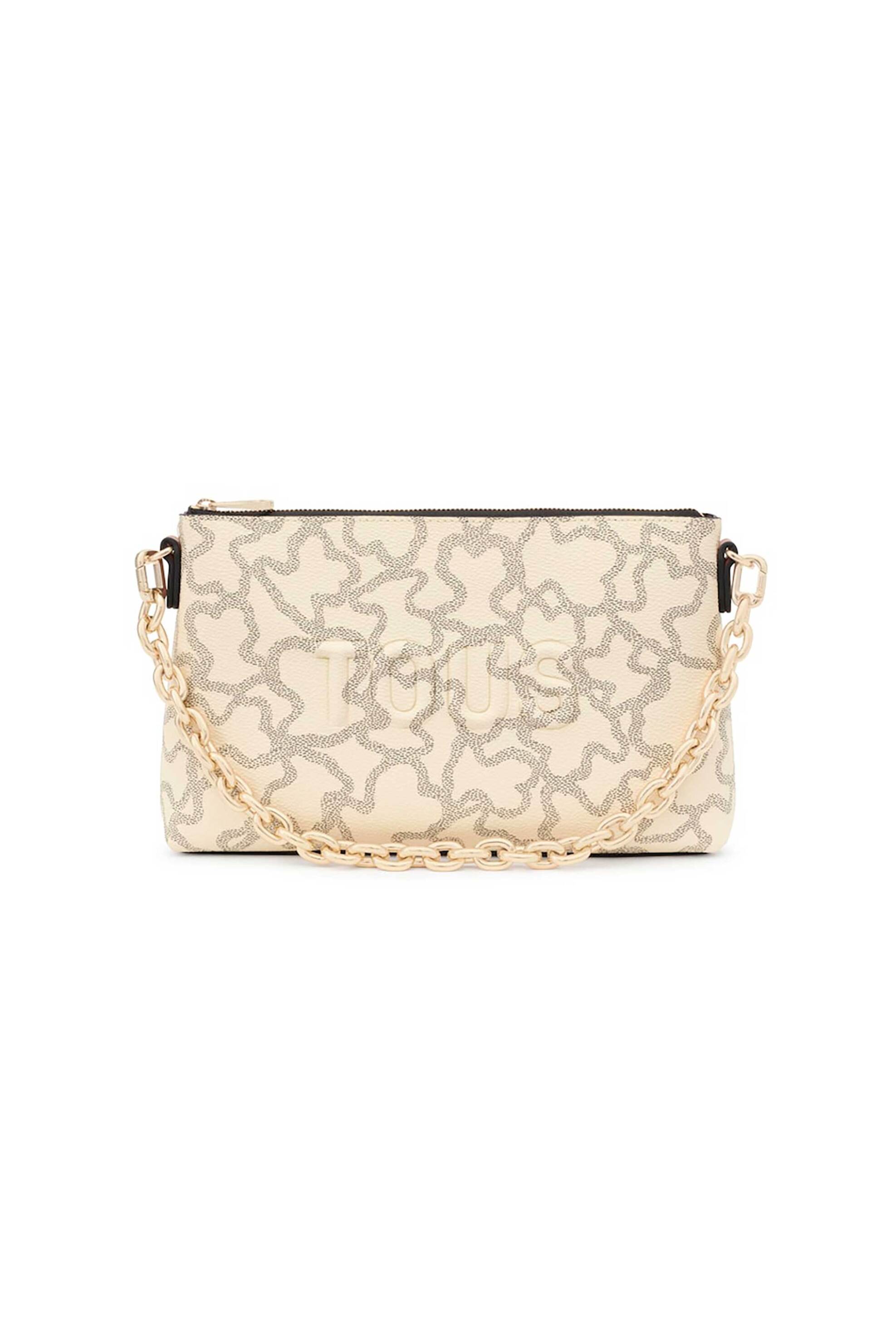 TOUS γυναικεία τσάντα ώμου tote "Kaos Icon Clutch" - E80371 Εκρού