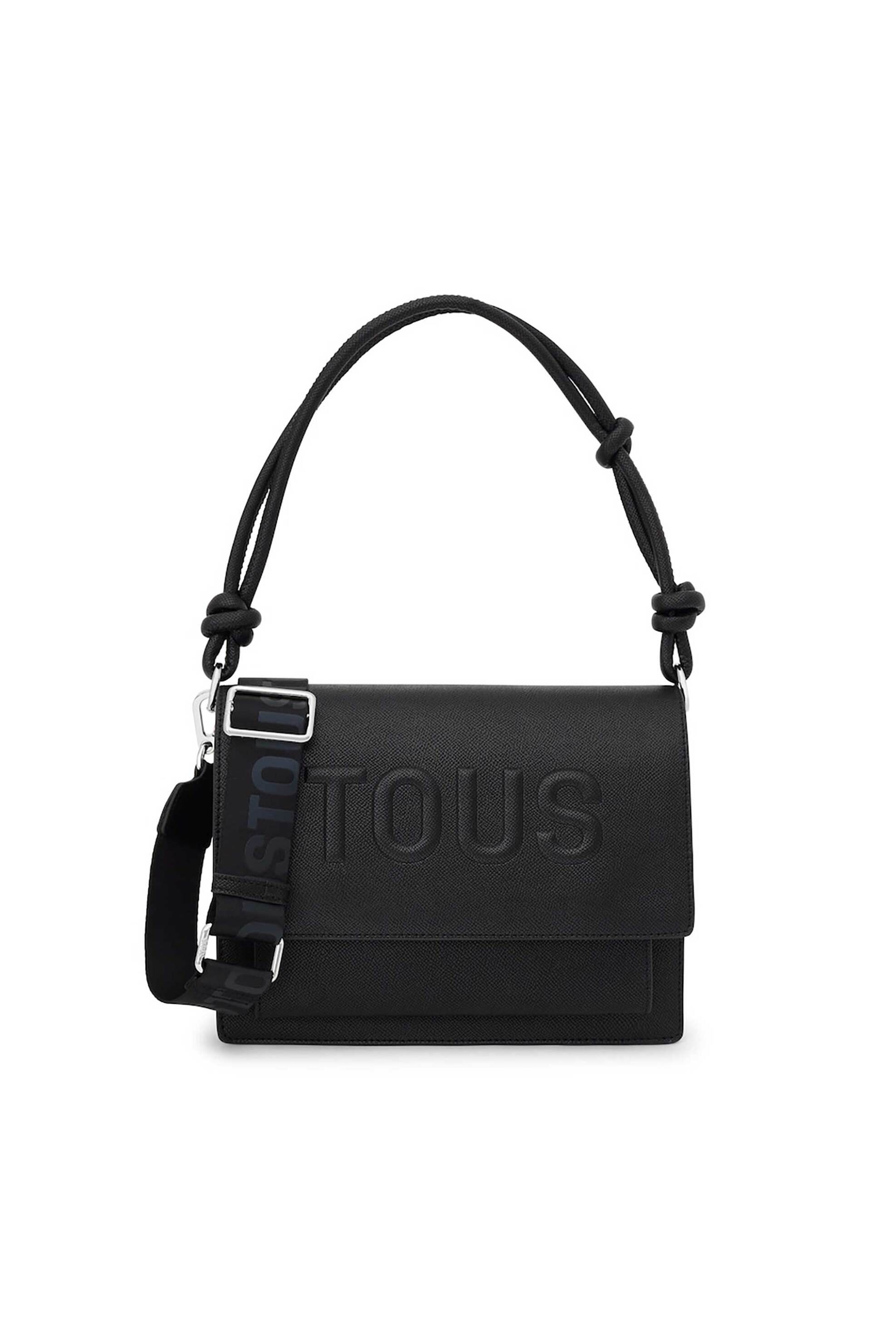 TOUS γυναικεία τσάντα ώμου "La Rue New Audree Crossbody Medium" - E80554 Μαύρο