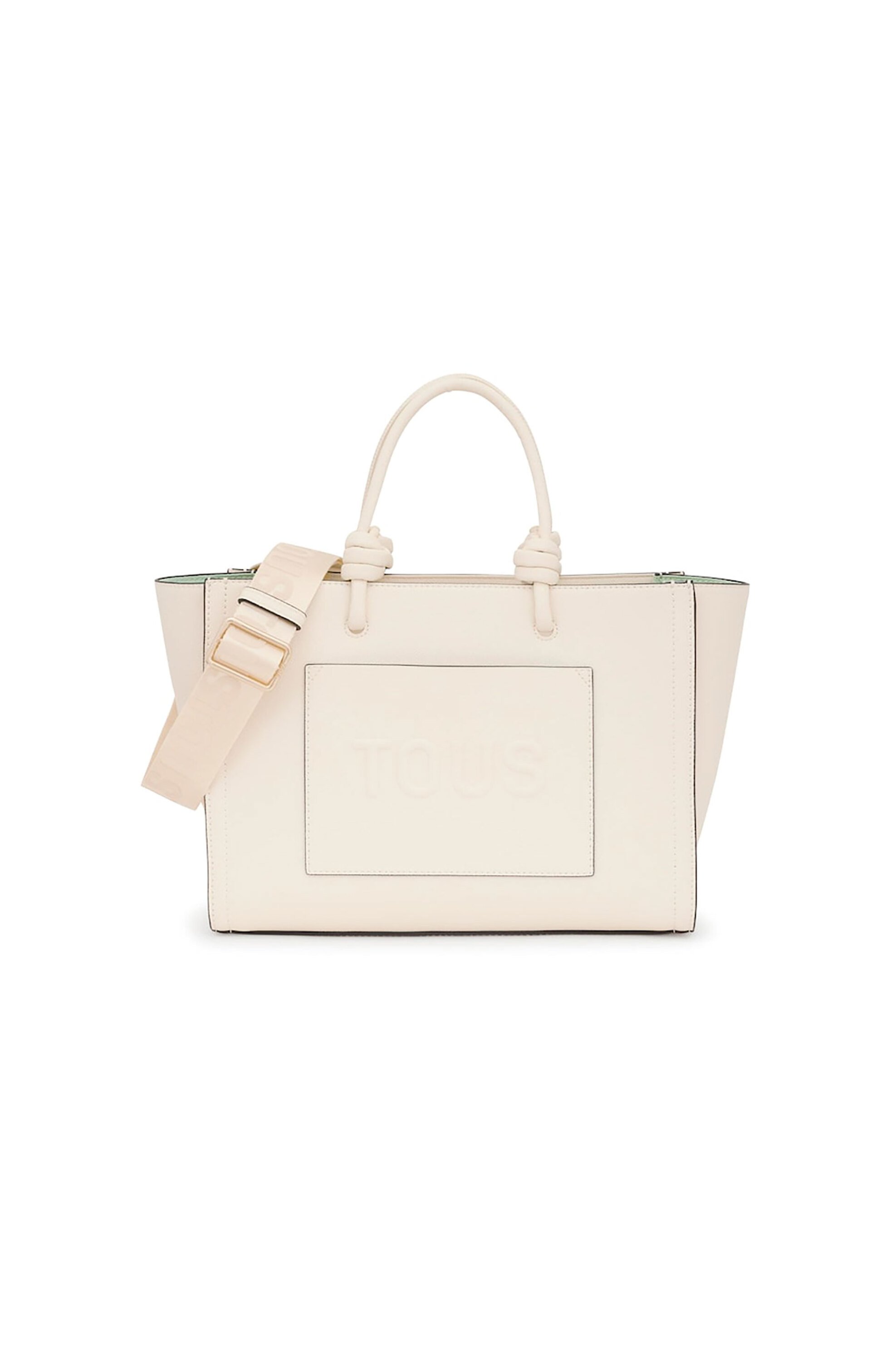 TOUS γυναικεία τσάντα χειρός "Amaya La Rue Medium" - E80581 Εκρού