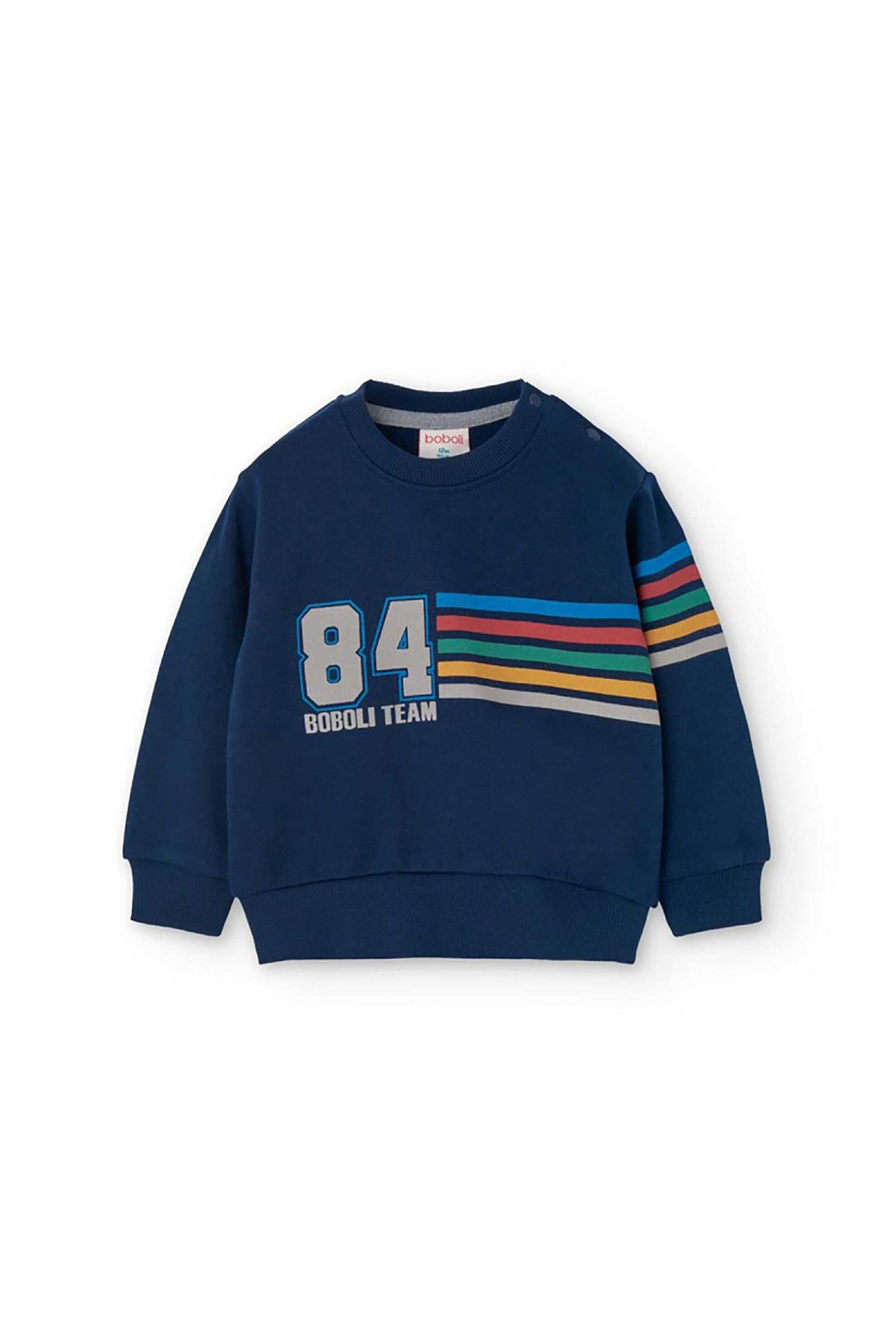 Boboli παιδικό σετ ρούχων με μπλούζα φούτερ και παντελόνι φόρμας - 309091 Σκούρο Μπλε φωτογραφία