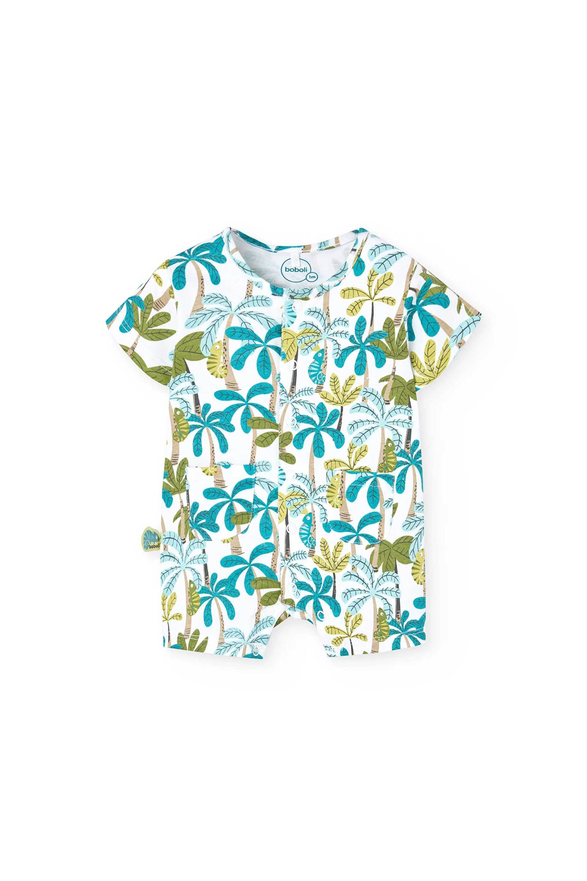 BOBOLI Boboli βρεφικό φορμάκι με palm tree print - 111148 Πολύχρωμο