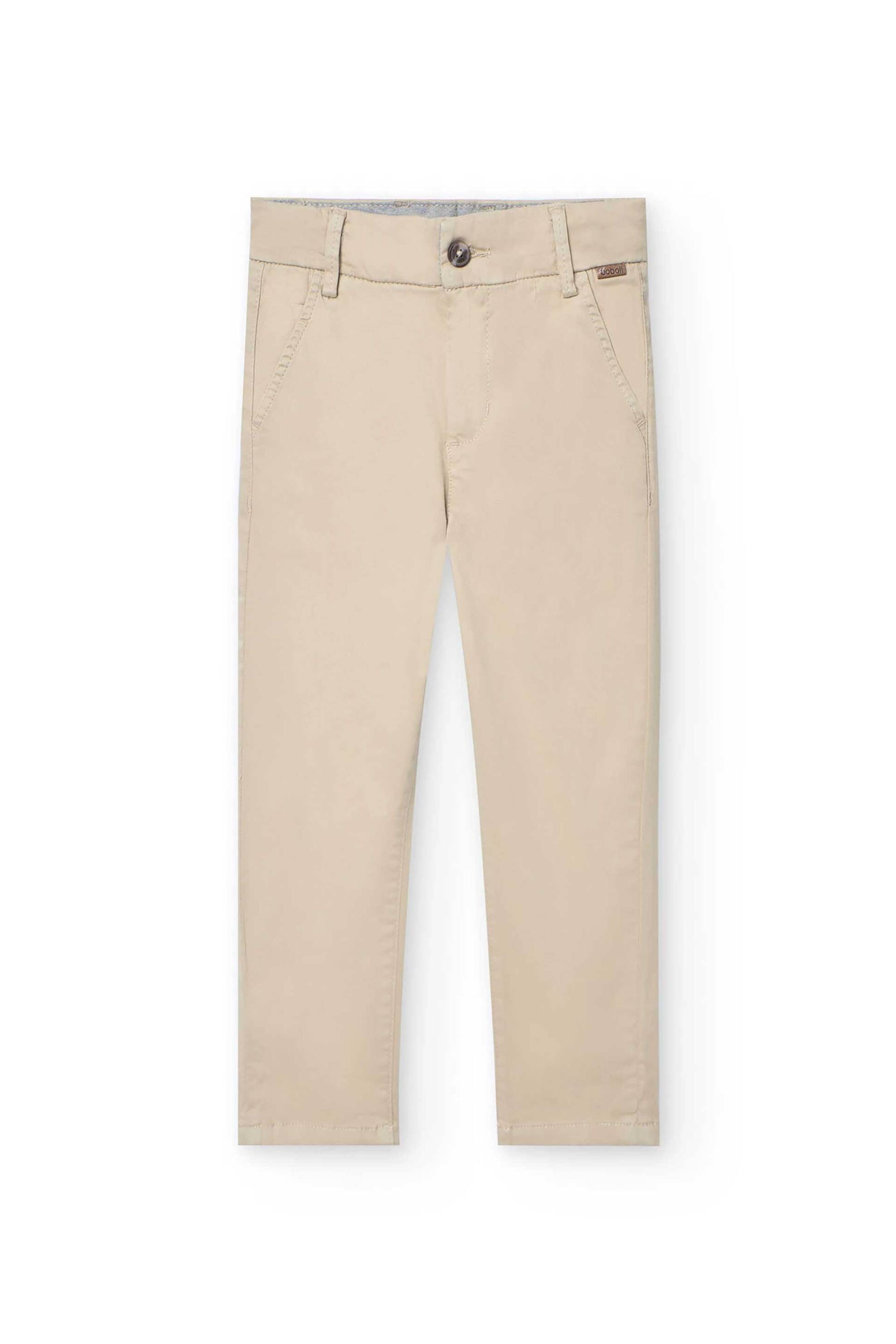 Boboli παιδικό παντελόνι chino - 731023 Μπεζ φωτογραφία