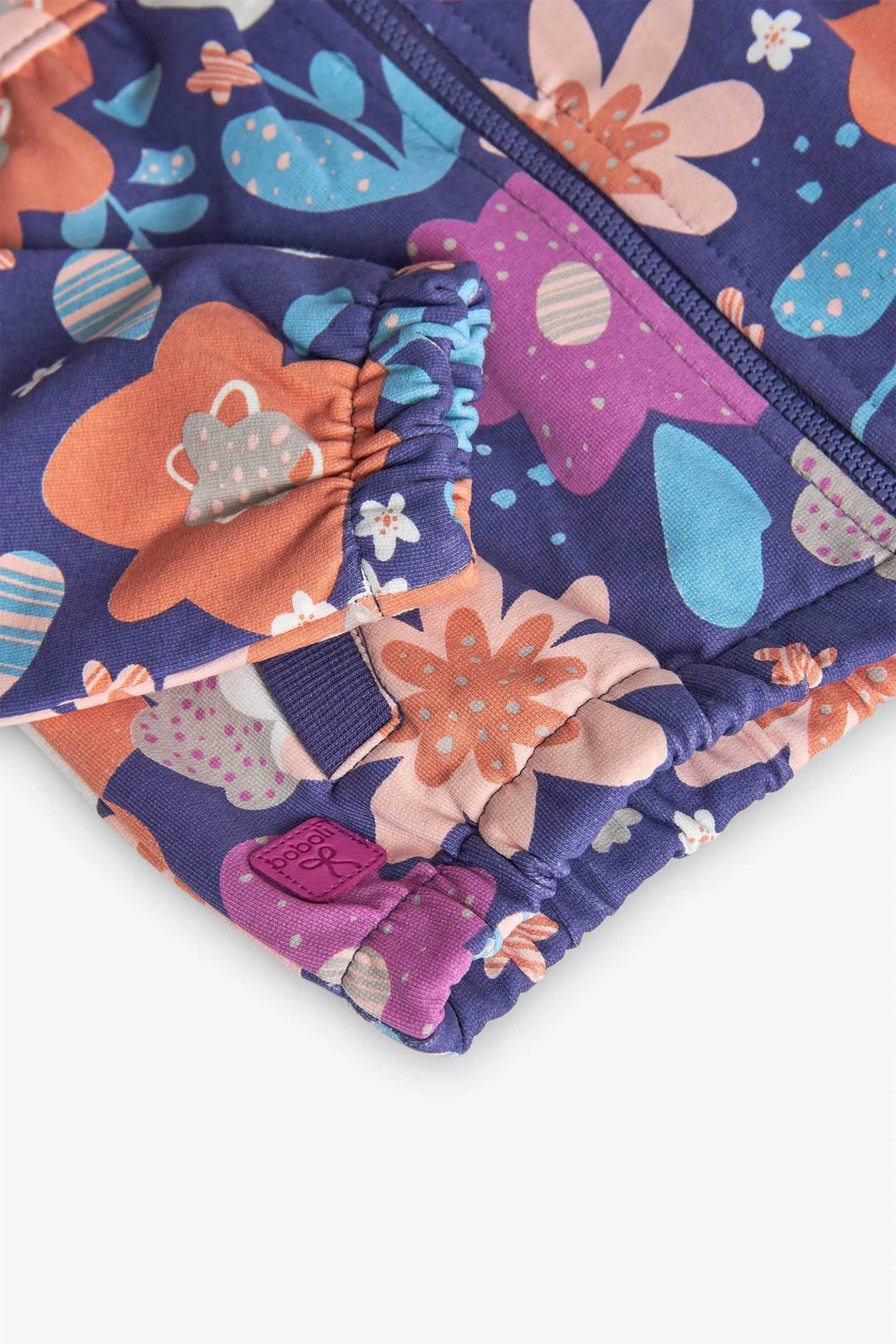 Boboli παιδικό jacket με floral print και κουκούλα - 222152 Πολύχρωμο φωτογραφία