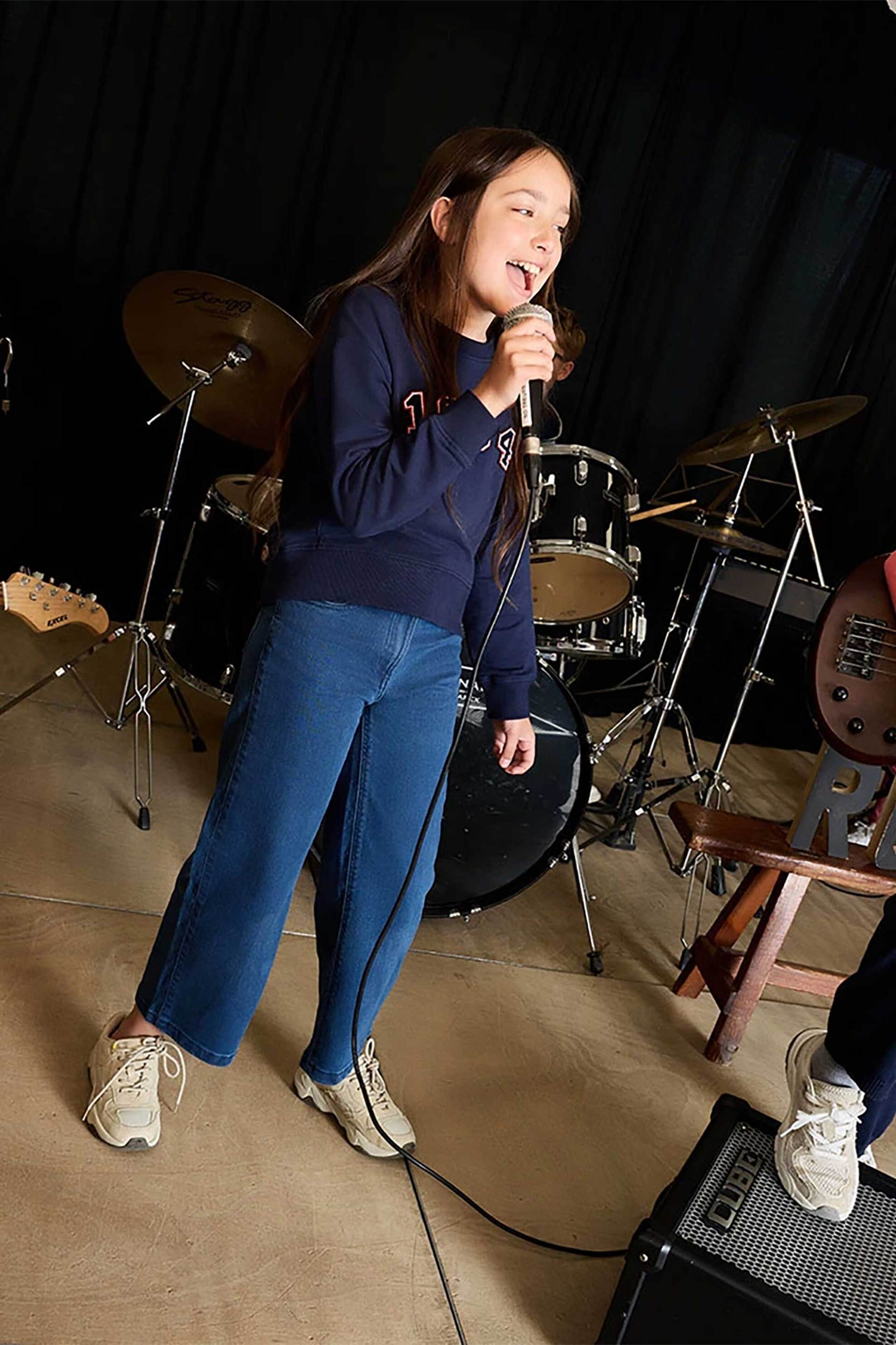 BOBOLI Boboli παιδικό τζιν παντελόνι πεντάτσεπο - 490542 Denim Blue