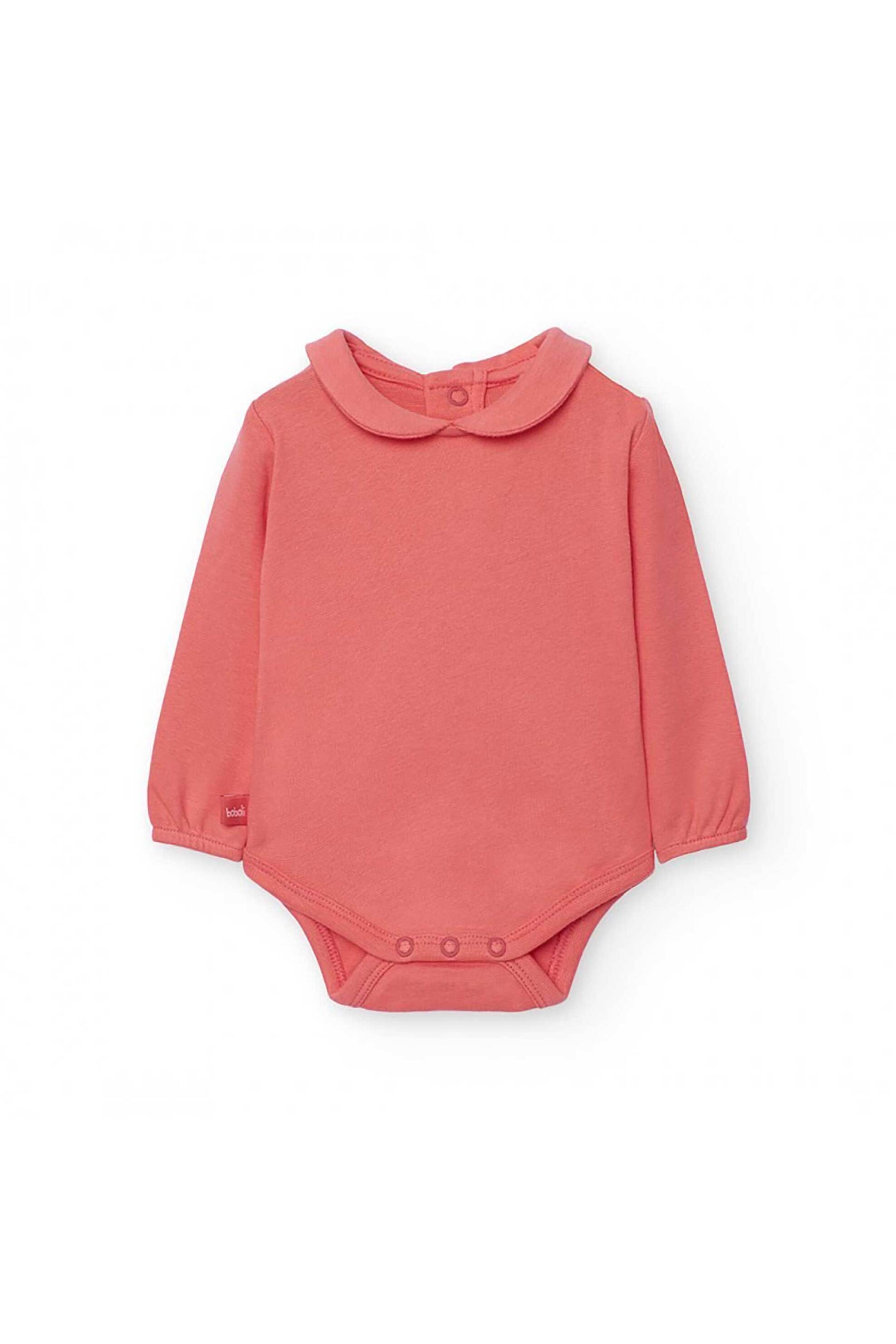 Boboli βρεφικό σετ σαλοπέτα denim και φορμάκι με γιακά (2 τεμάχια) - 132028 Denim Blue Ανοιχτό φωτογραφία