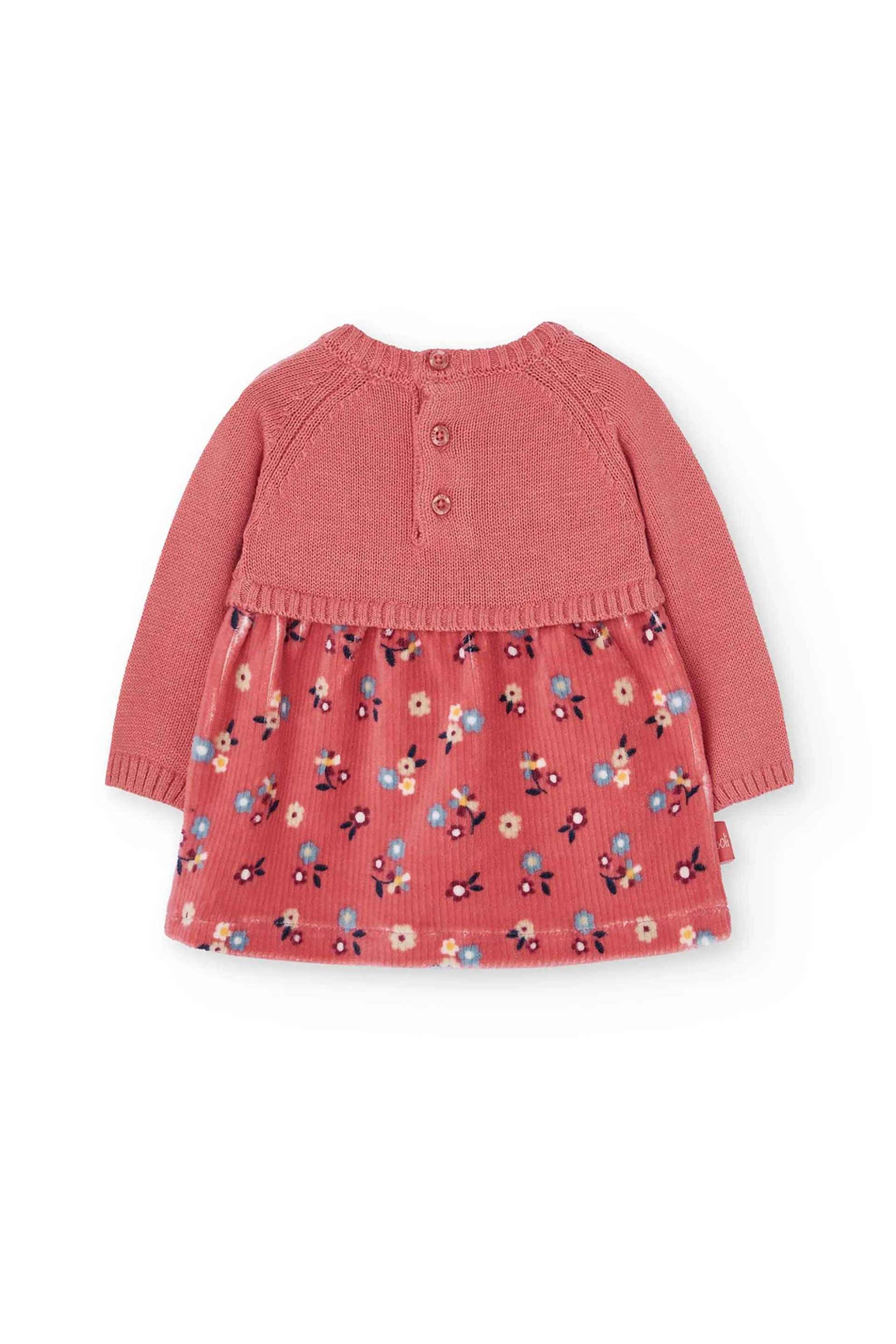 Boboli βρεφικό φόρεμα με floral print - 132040 Κοραλί φωτογραφία