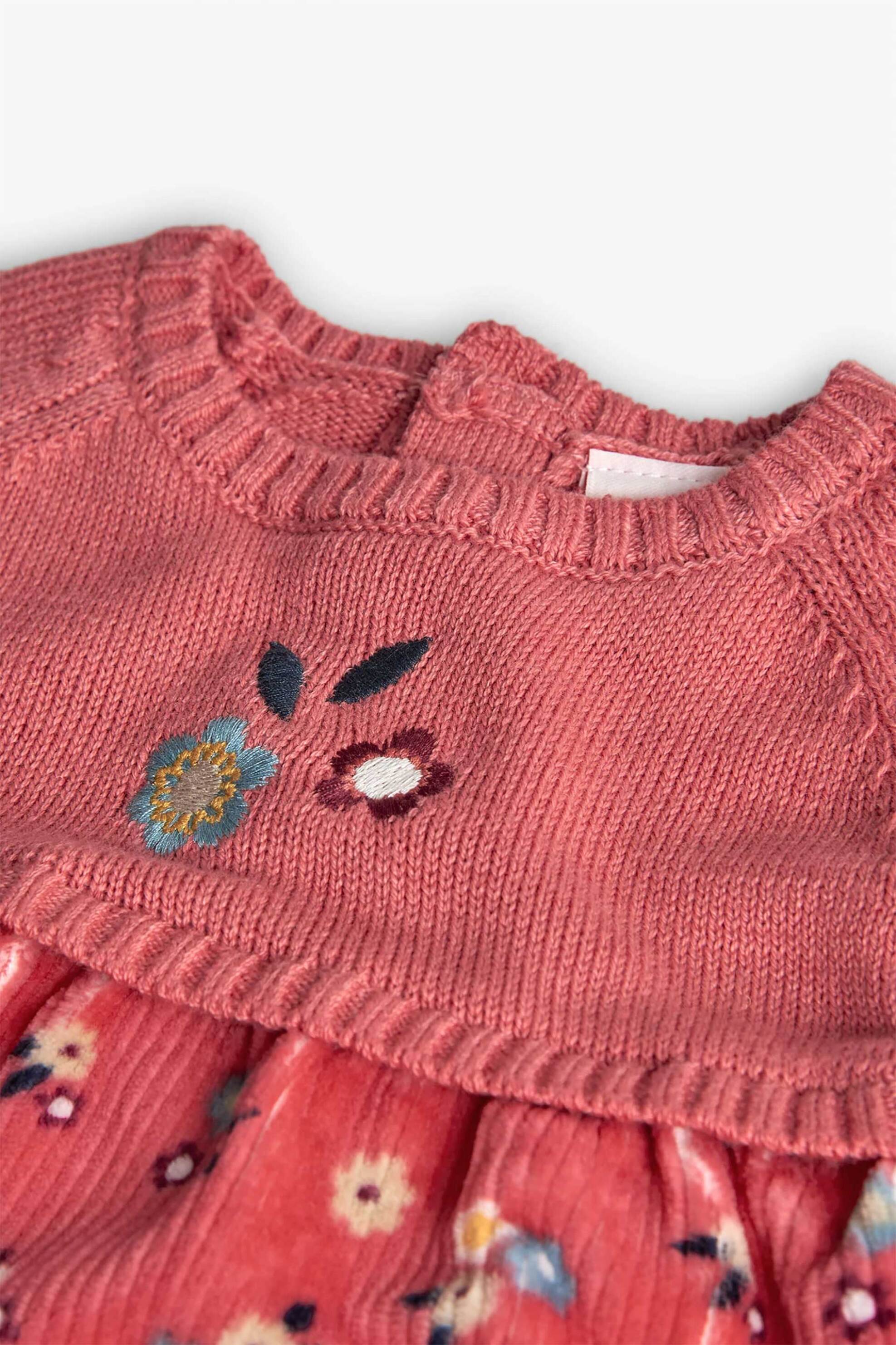 Boboli βρεφικό φόρεμα με floral print - 132040 Κοραλί φωτογραφία