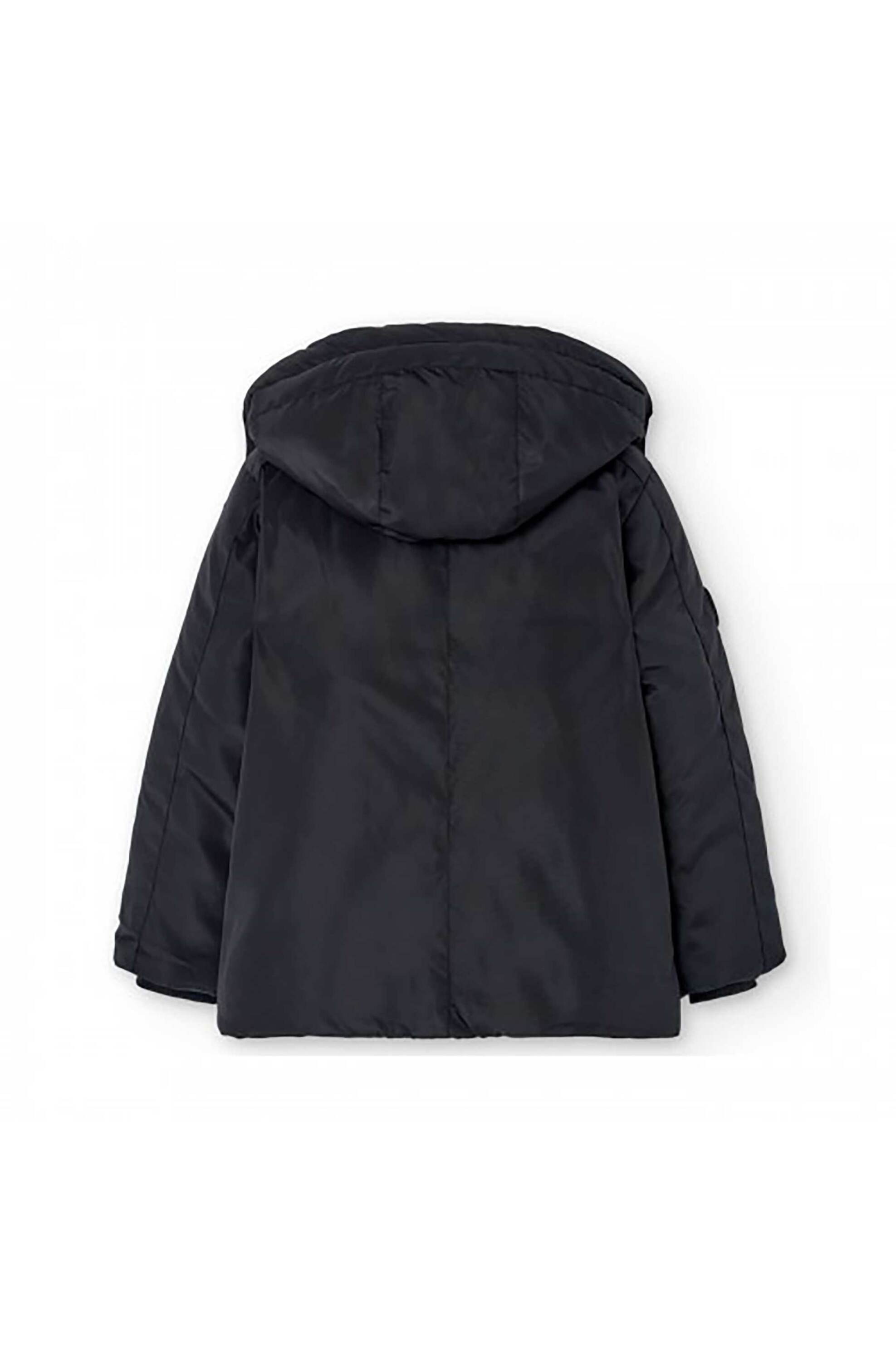 Boboli παιδικό μπουφάν parka μονόχρωμο - 732350 Μαύρο φωτογραφία