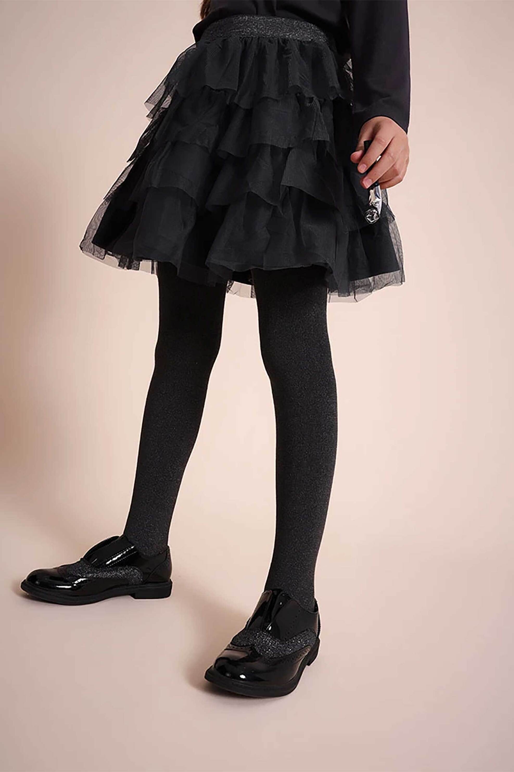 Boboli παιδικό πλεκτό καλσόν μονόχρωμο - 722023 Ανθρακί