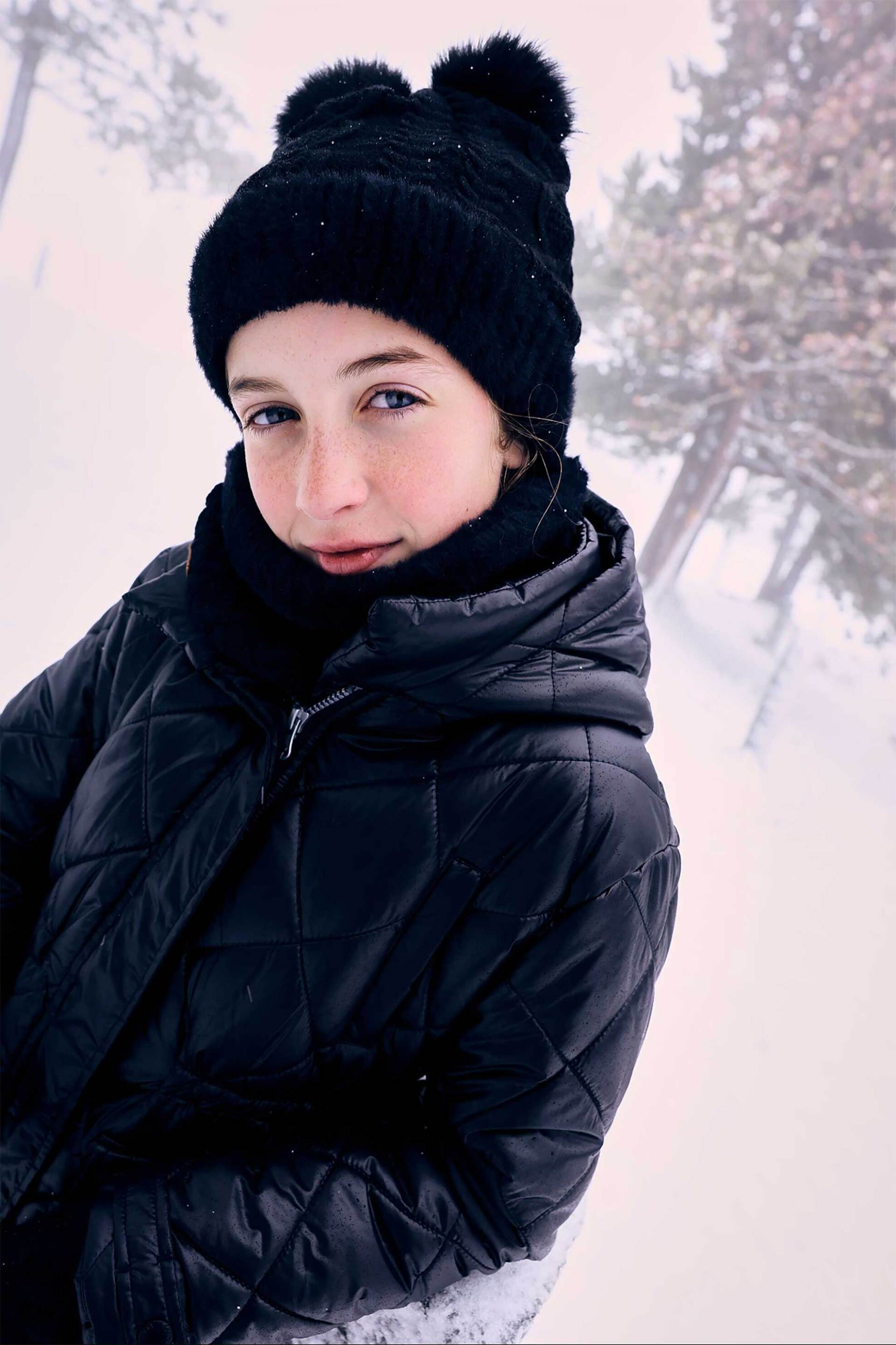 Boboli παιδικό πλεκτό περιλαίμιο - 492083 Μαύρο